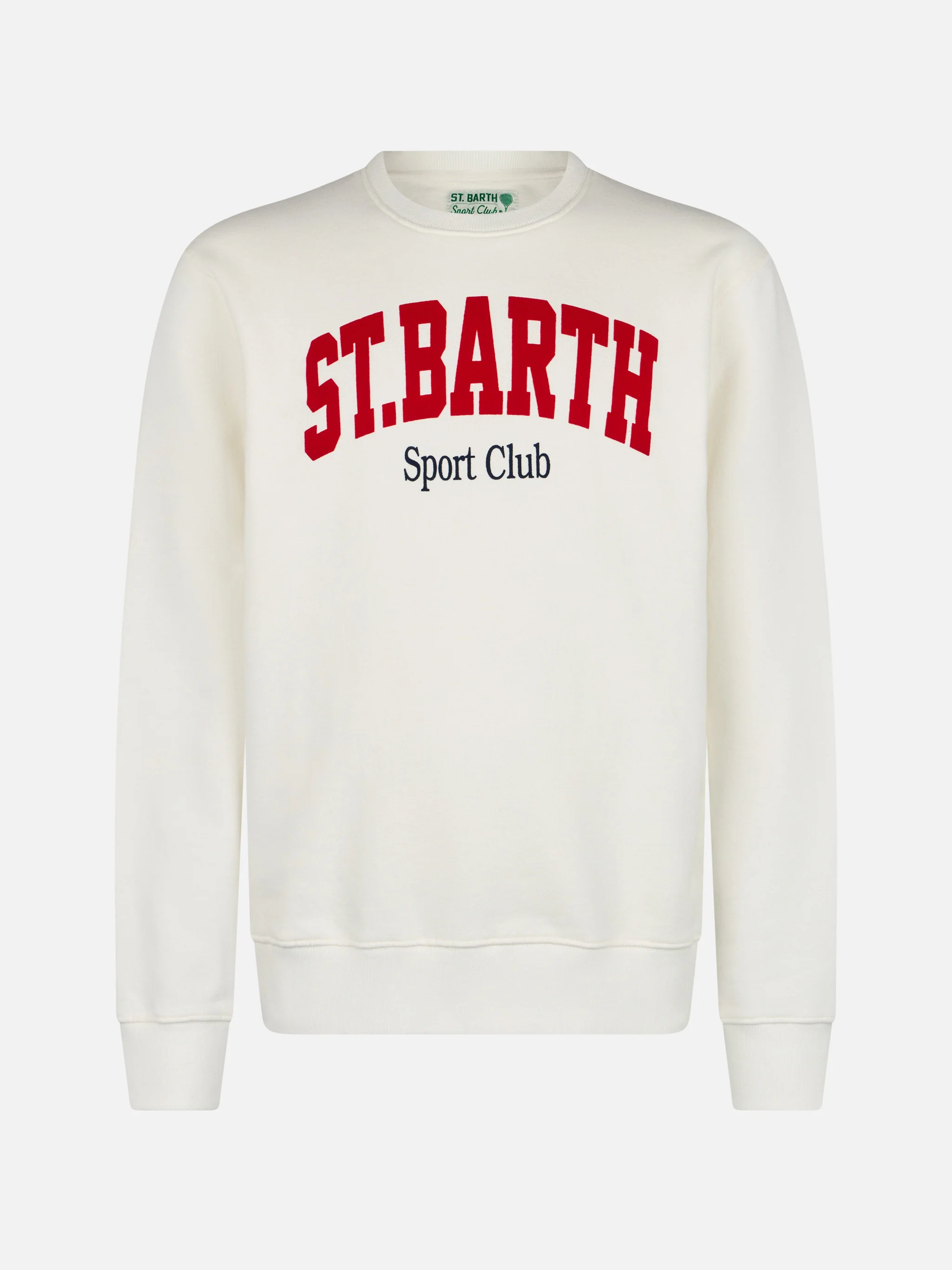 Felpa Soho stampa St. Barth sport club bianco - Image 4