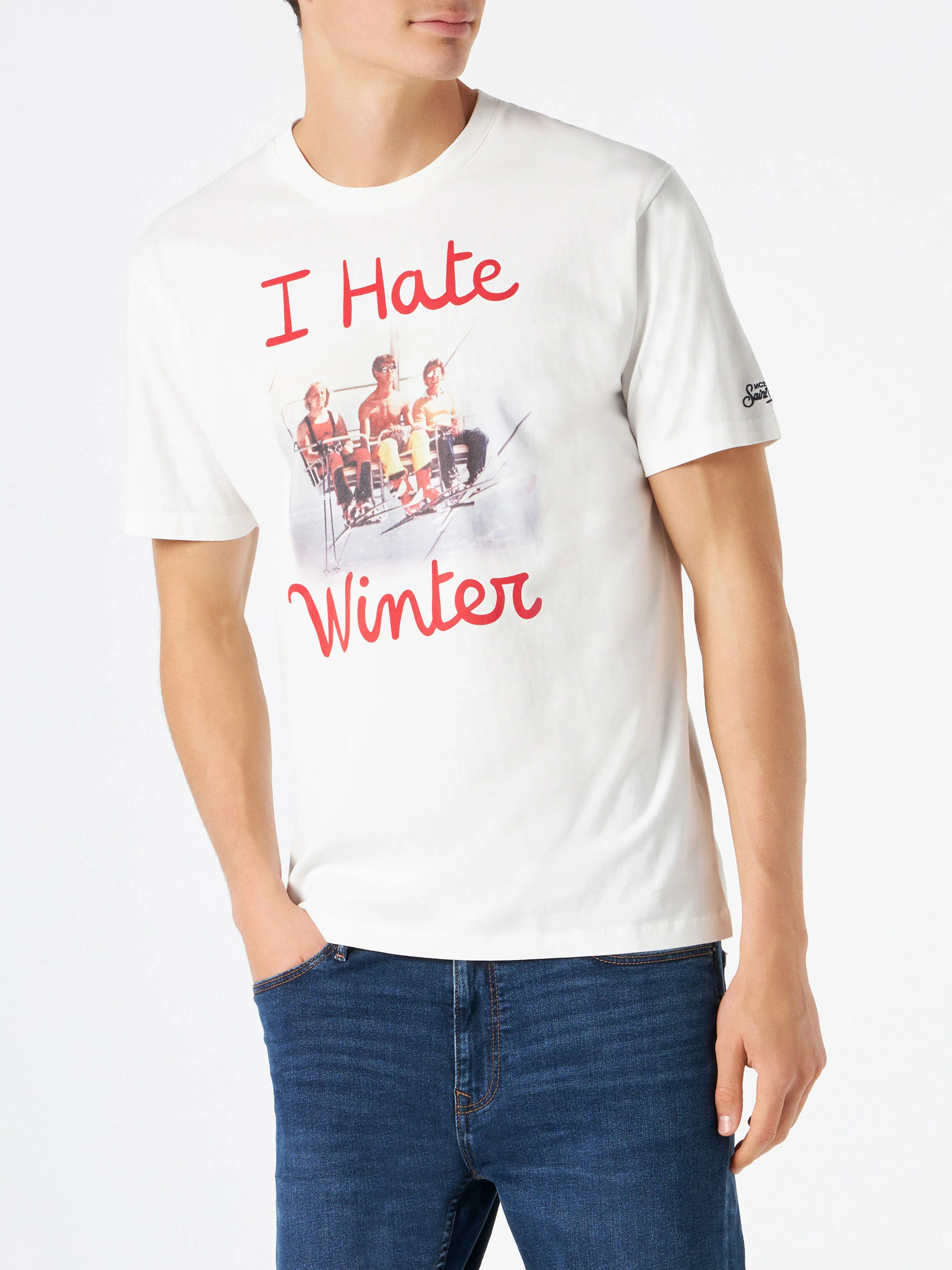 T-shirt Arnott con stampa I hate winter - Image 3