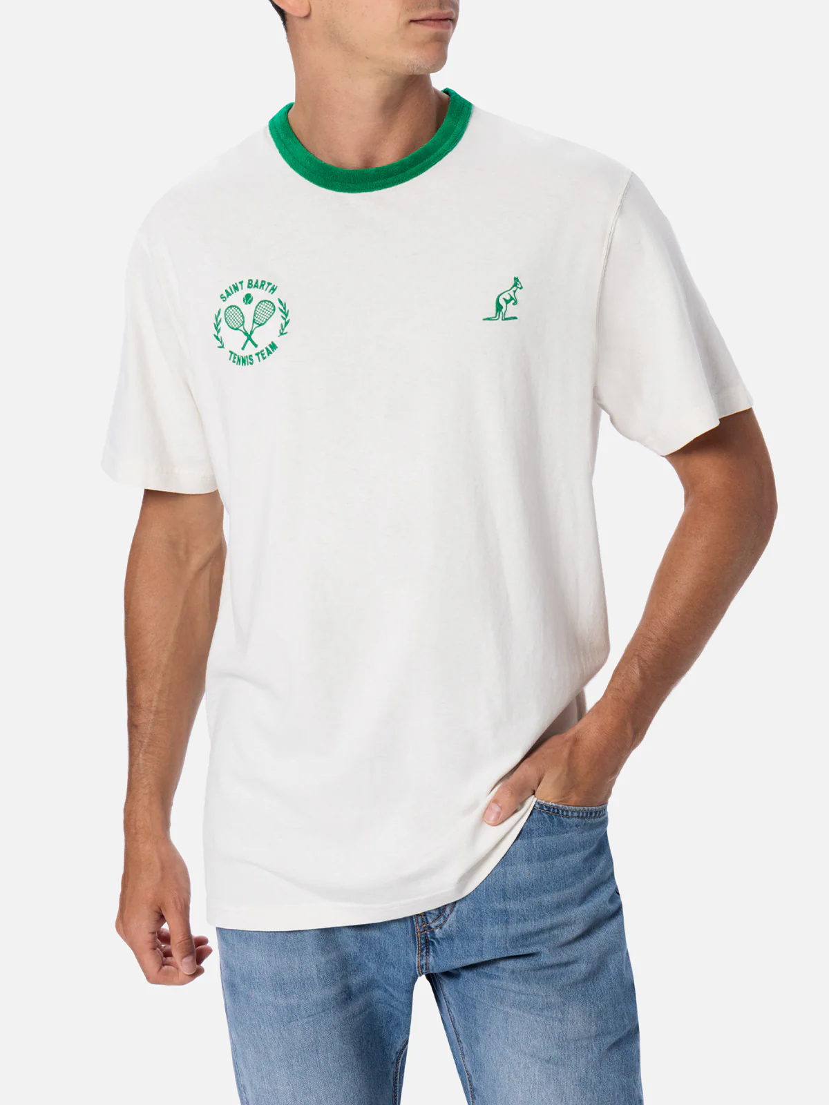 T-shirt Dover in cotone bianco tinta unita | Special Edition - Image 2