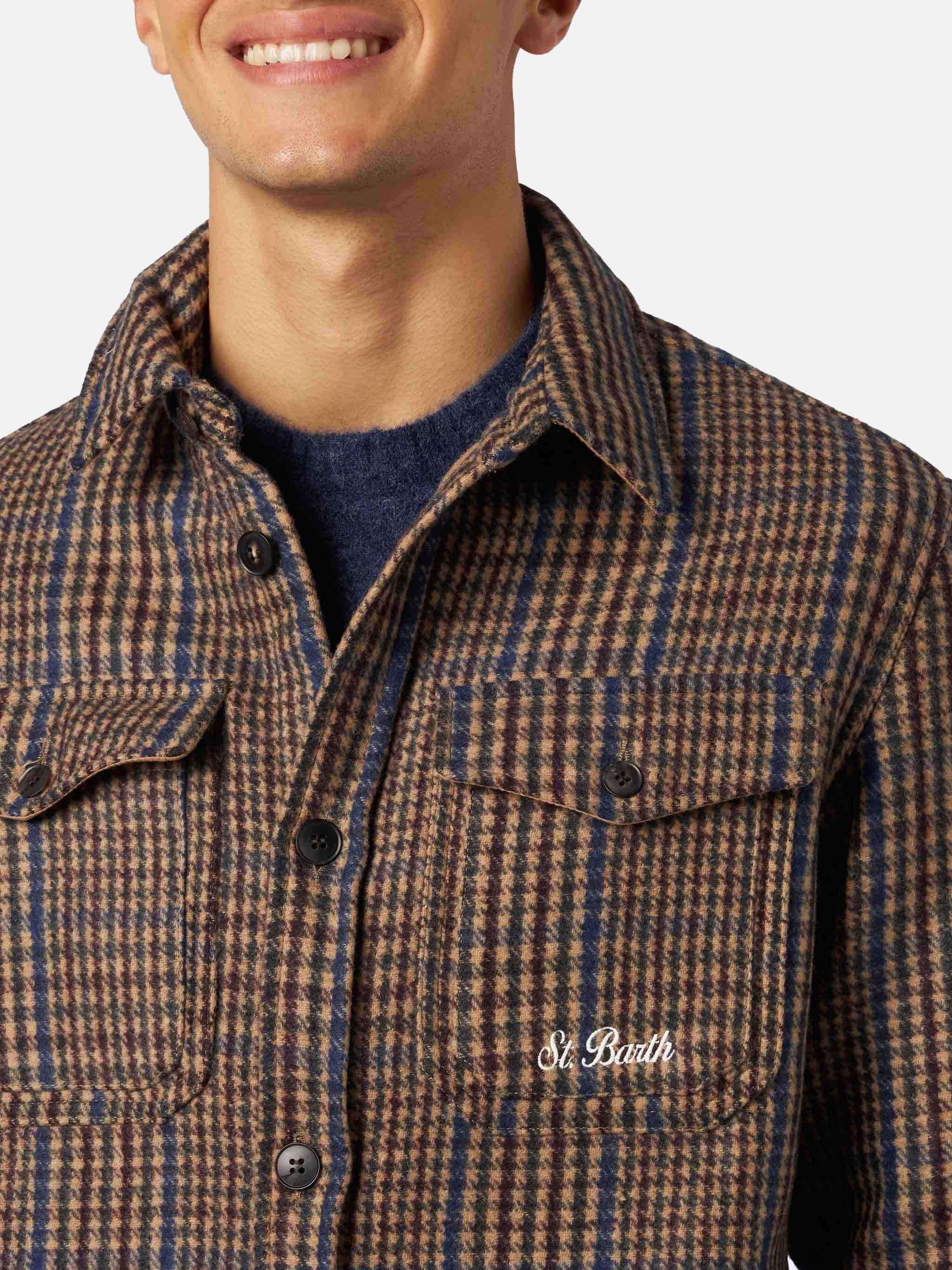 Camicia Burton overshirt Principe di Galles - Image 2