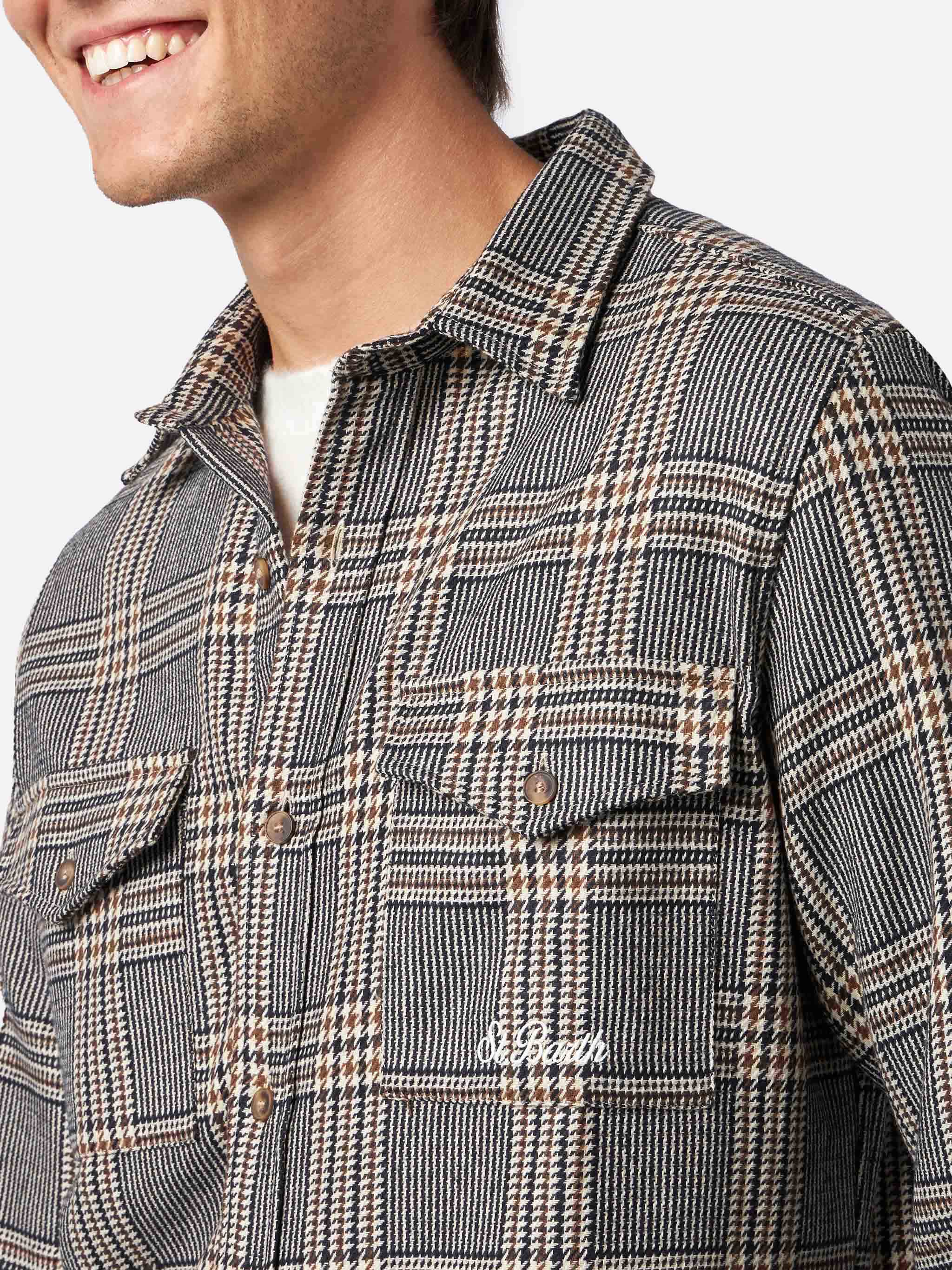 Camicia Seiser in misto lana con fantasia Principe di Galles - Image 2