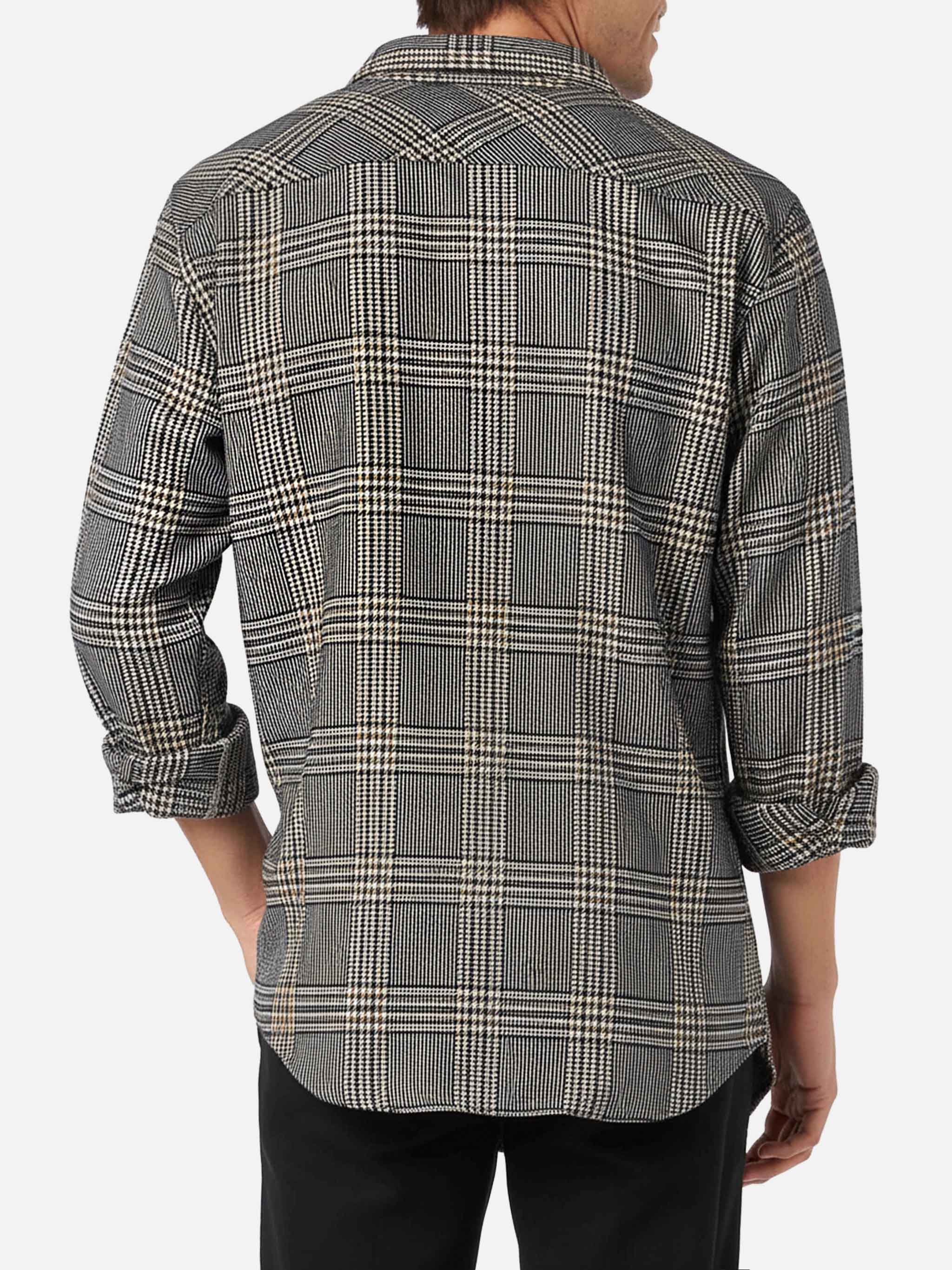 Camicia Seiser in misto lana con fantasia Principe di Galles - Image 3
