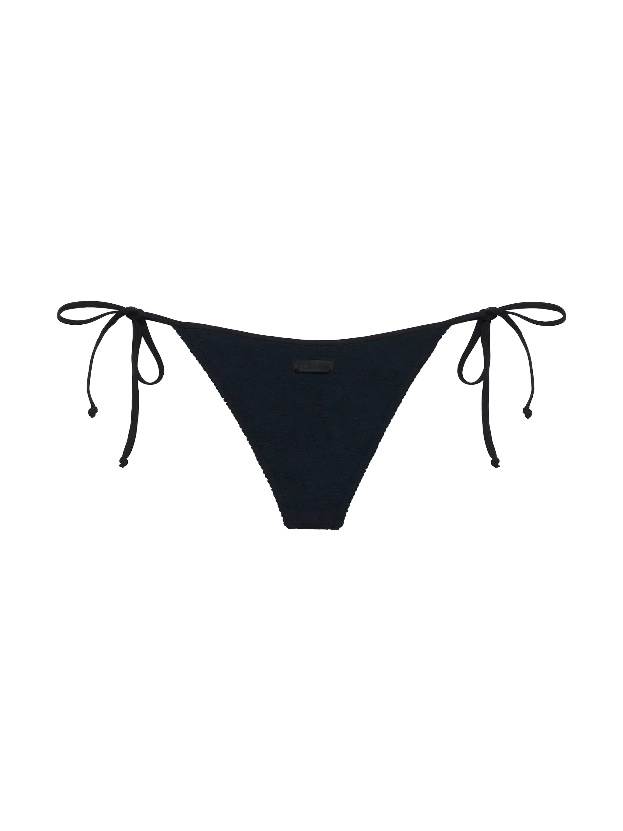 Marielle slip mare classico in crinkle color nero - Image 2