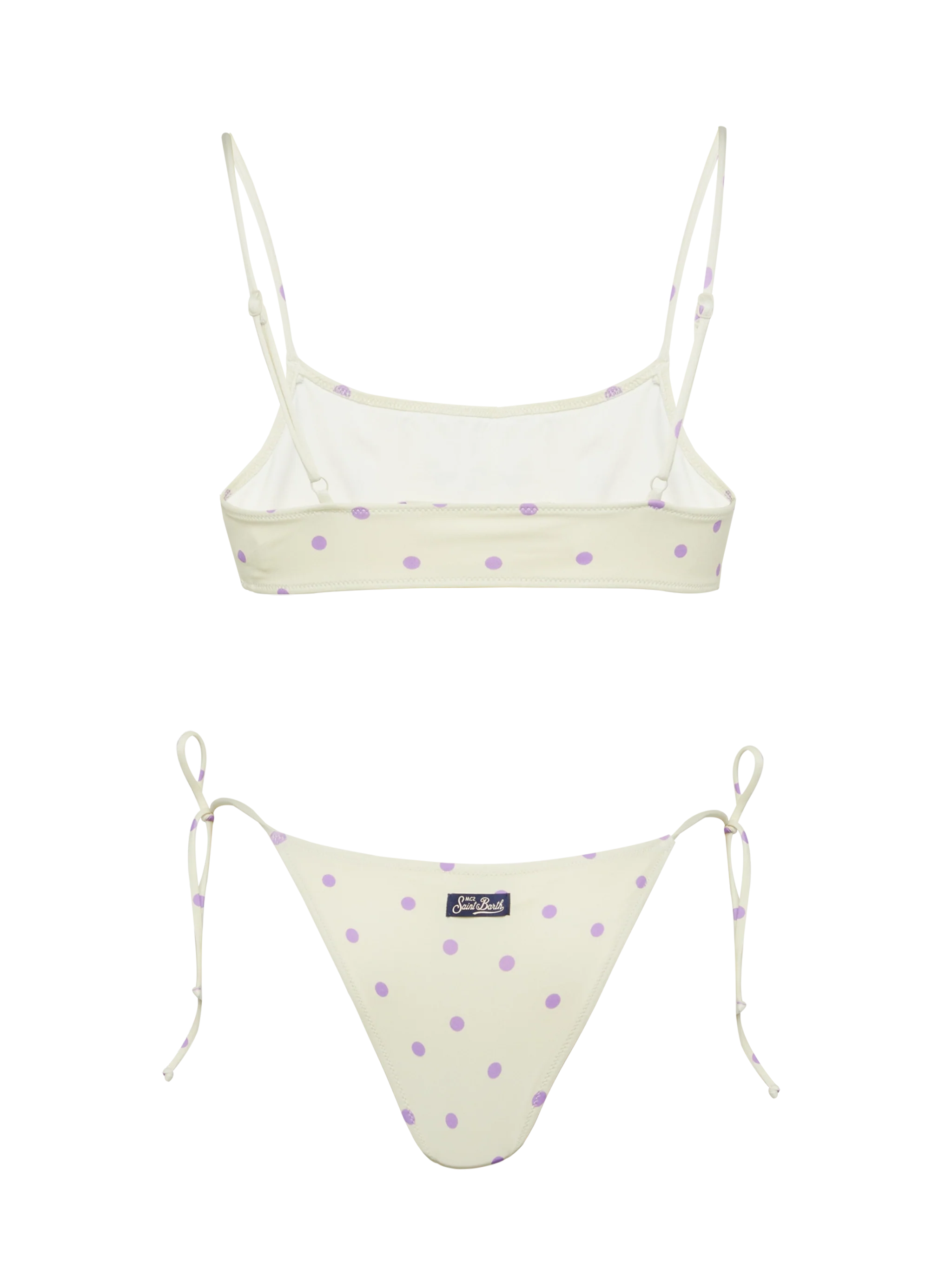 Bikini a bralette Sadie Marielle con stampa a pois - Image 3