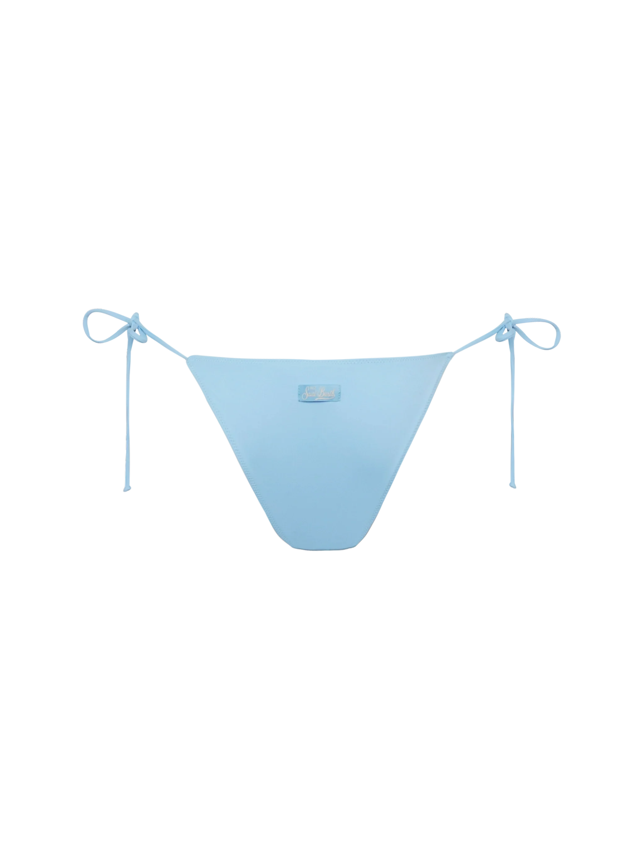 Marielle slip mare classico azzurro con applicazioni di strass a righe - Image 2
