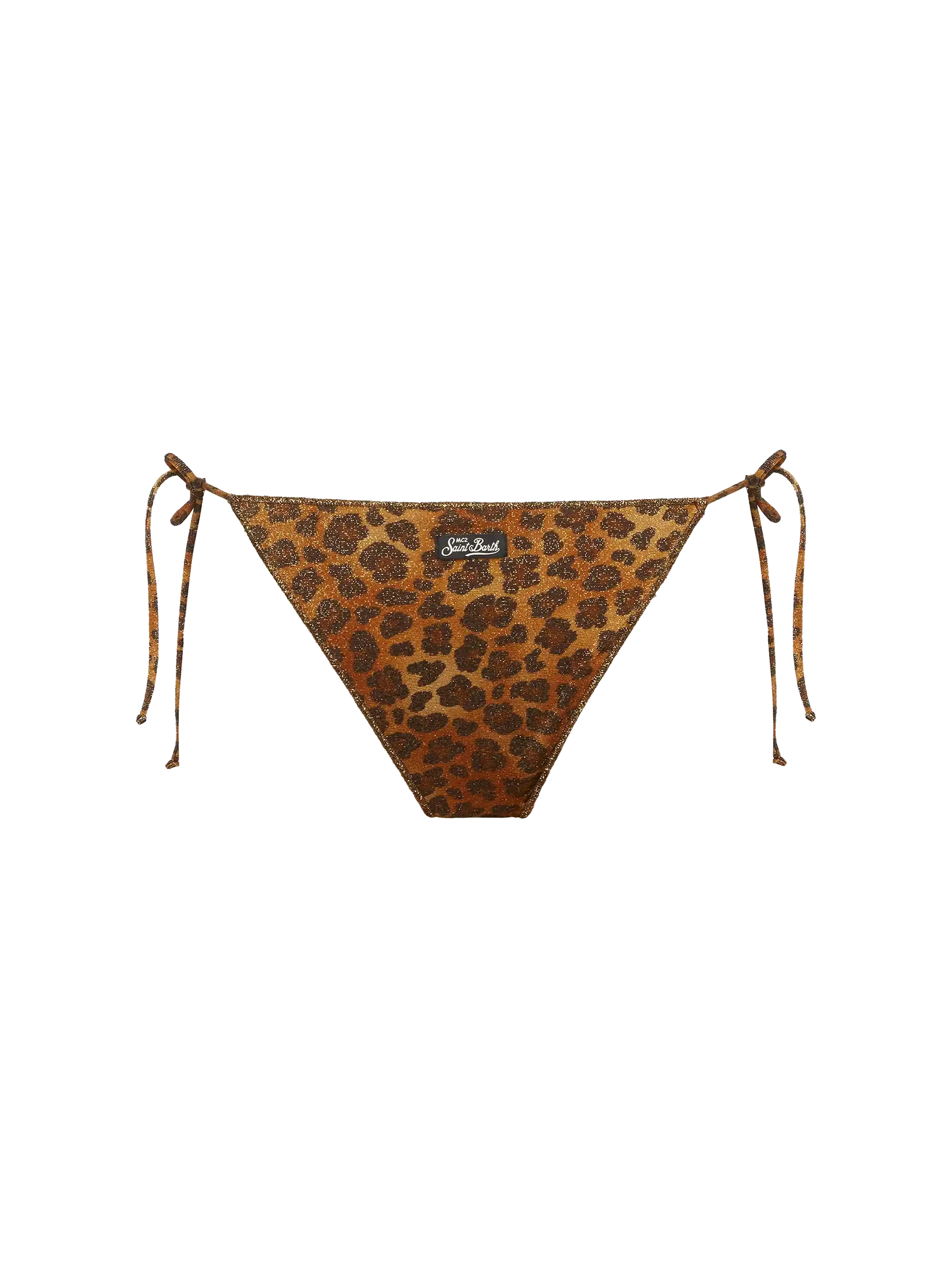 Marielle slip mare classico in lurex con stampa animalier - Image 2