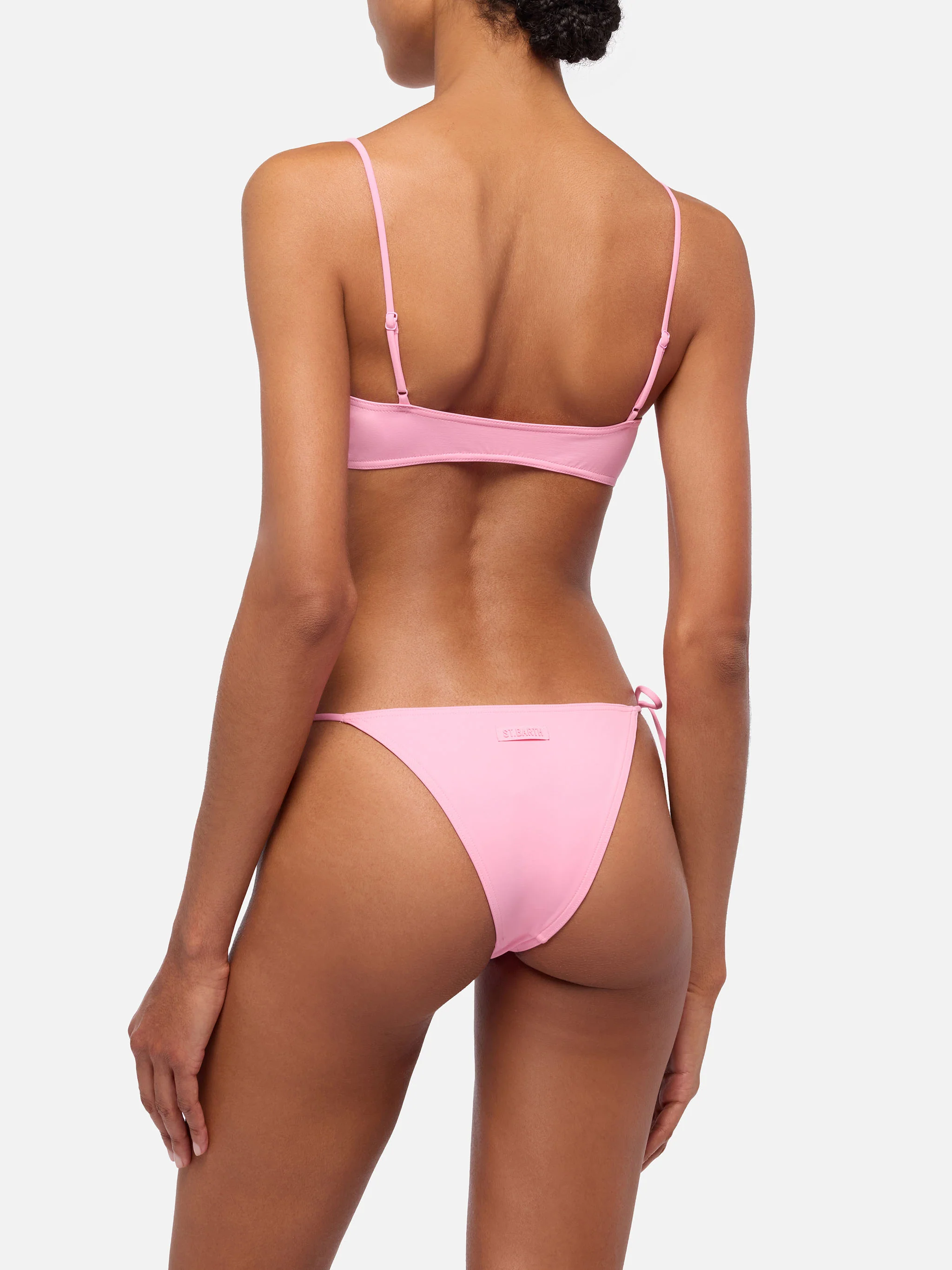 Bikini classico a bralette Judy Marielle color rosa - Image 4
