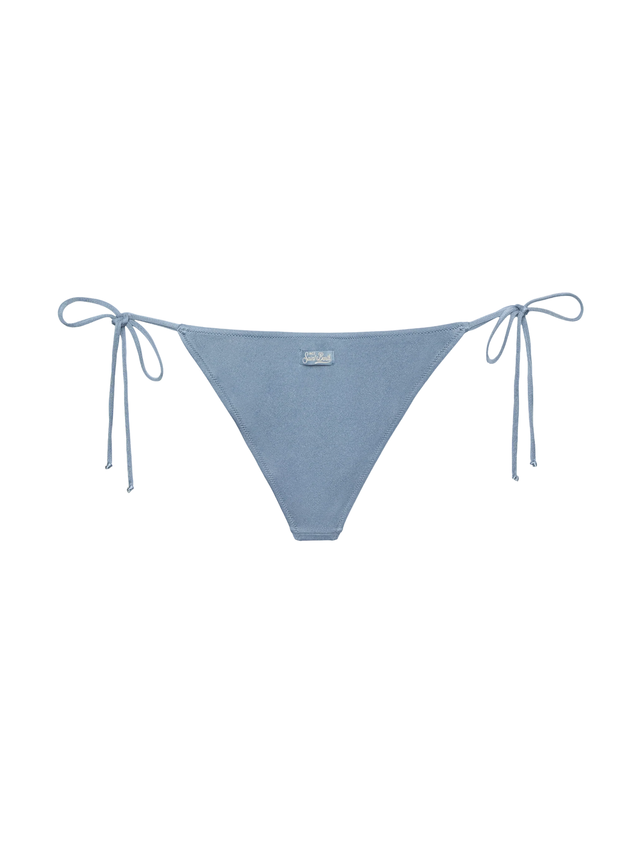 Marielle slip mare classico in shimmer avio blue - Image 2