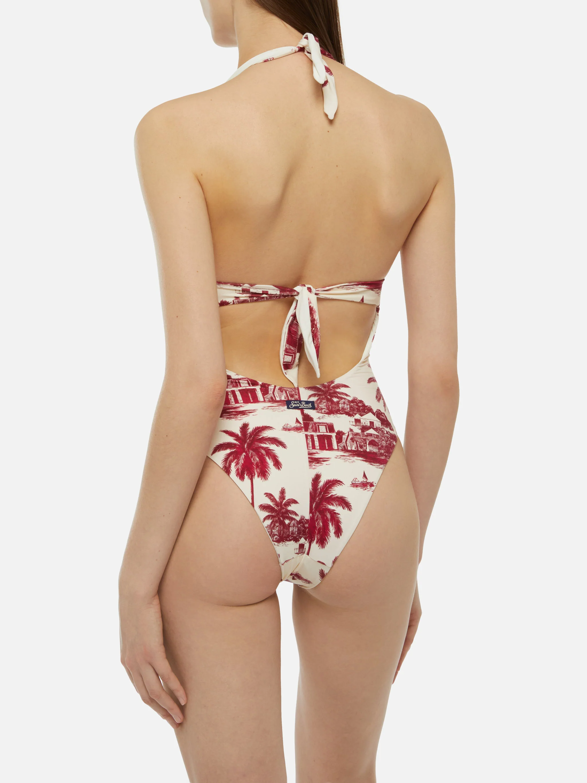 Costume intero Marylin con stampa toile de Jouy | AI CO-CREATED DESIGN BY RICKDICK - POWERED BY RED-EYE - Image 5