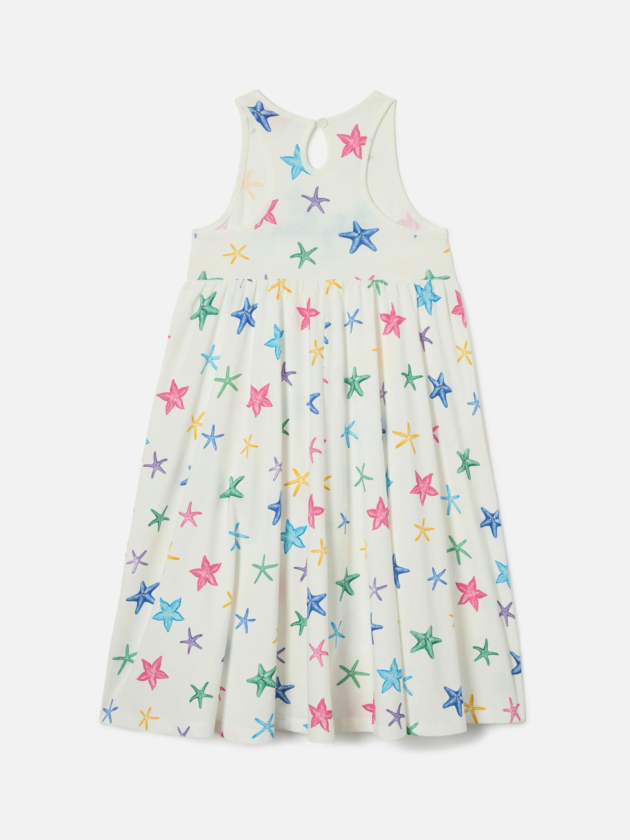 Abito Masha in cotone organico con stampa stelle marine all over - Image 3