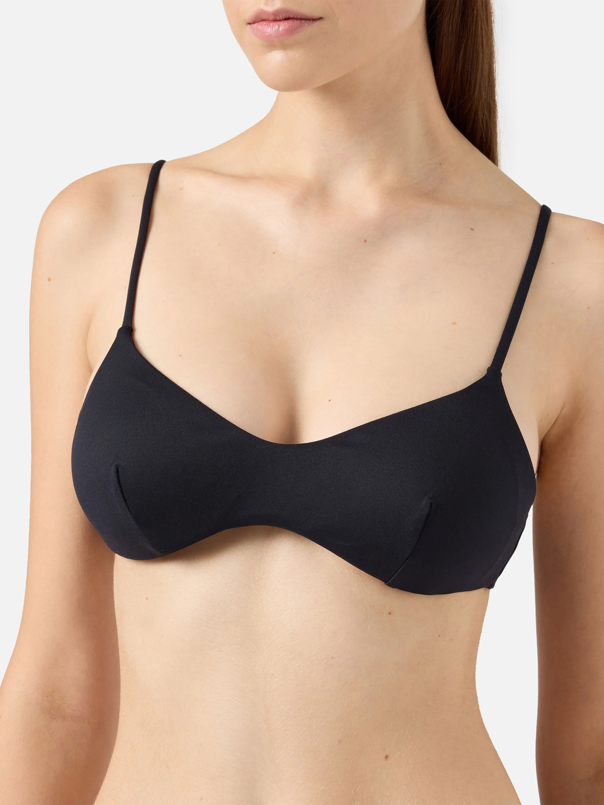 Top bralette scollato May nero - Image 4