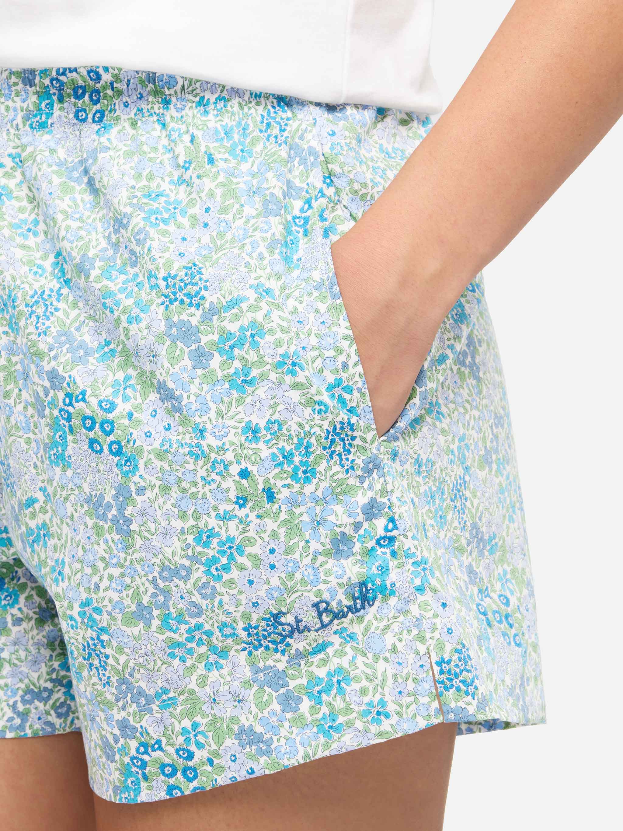 Meave shorts pull up in cotone con stampa Joanna Luise | MADE WITH LIBERTY FABRIC - Image 2
