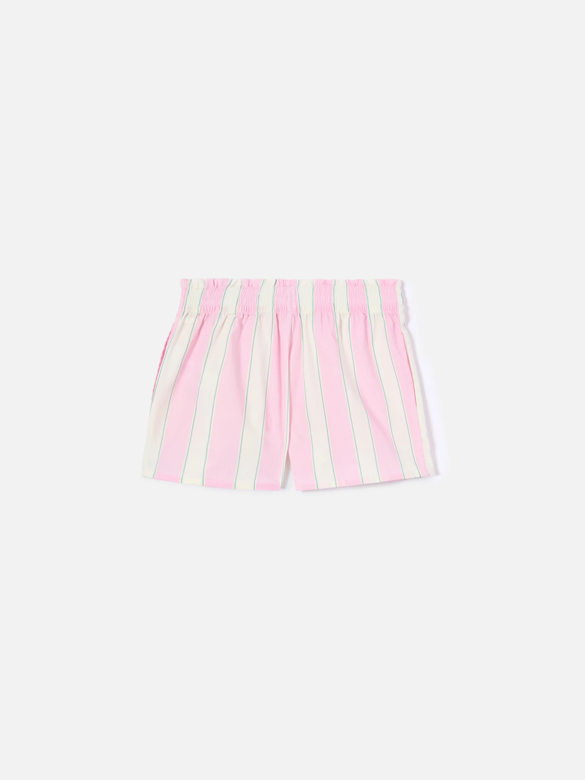 Short Meave Jr a righe bianche, rosa e verdi - Image 3