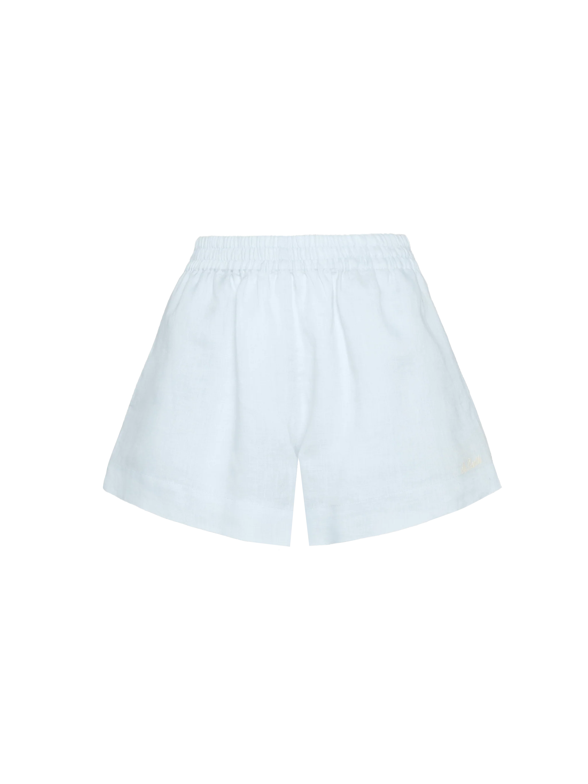 Meave shorts pull up in lino color azzurro chiaro - Image 5