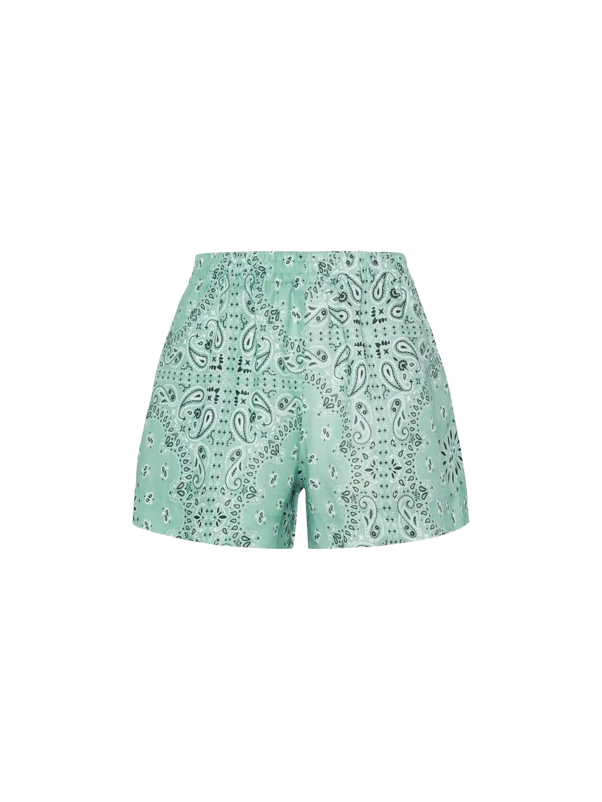 Meave shorts pull up in lino con stampa bandana - Image 5