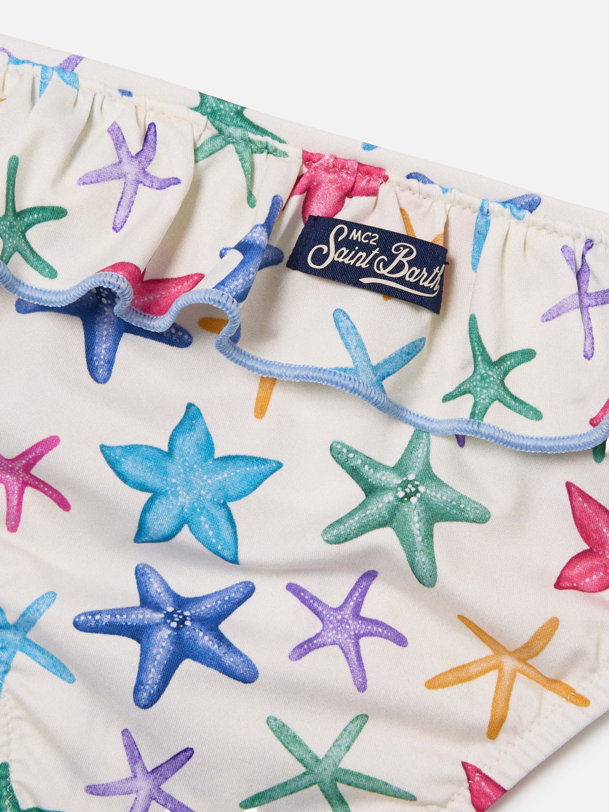Slip mare Melly panna con stampa stelle marine - Image 3