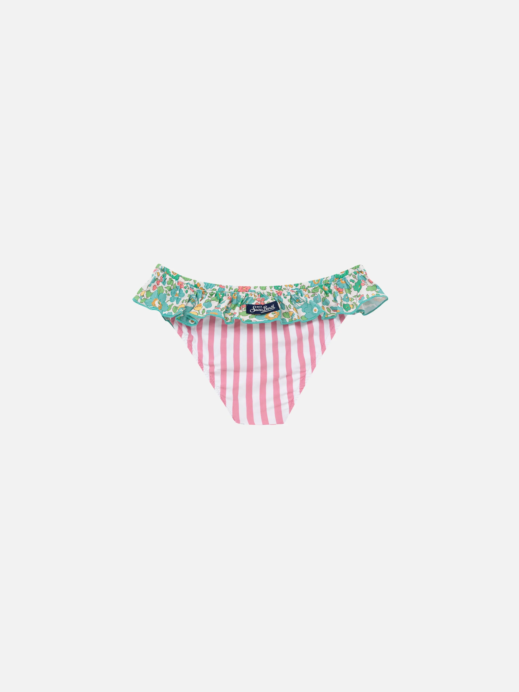 Slip da mare Melly con volant e stampa Betsy patch | MADE WITH LIBERTY FABRIC - Image 2