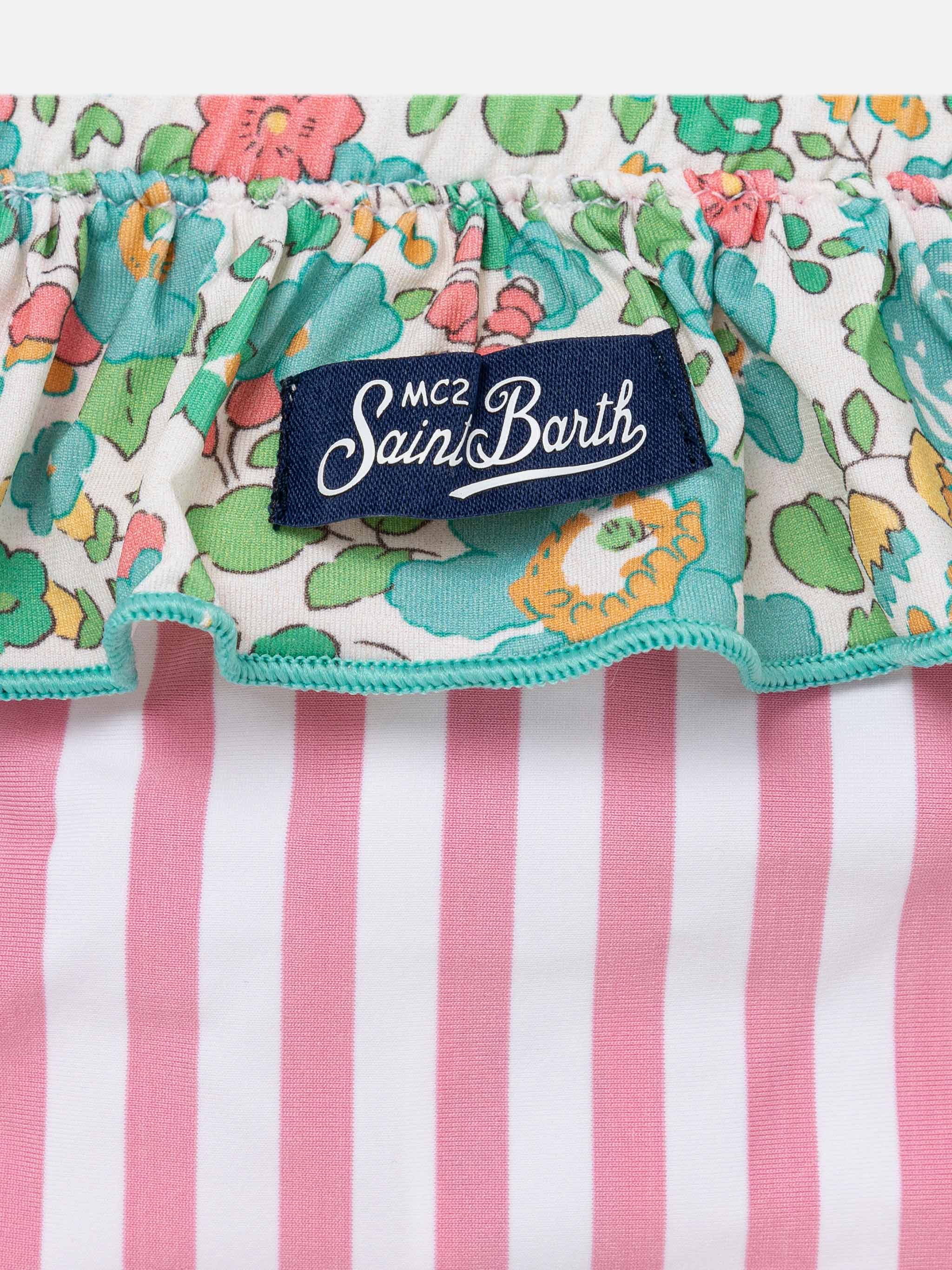 Slip da mare Melly con volant e stampa Betsy patch | MADE WITH LIBERTY FABRIC - Image 3