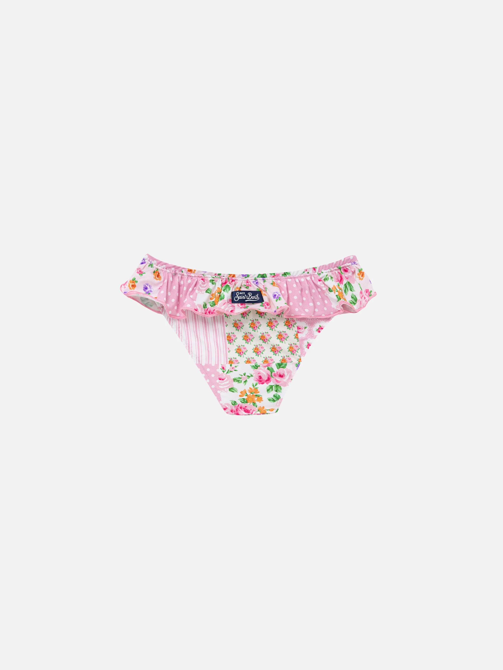Slip da mare Melly con volant e stampa flower patch - Image 2