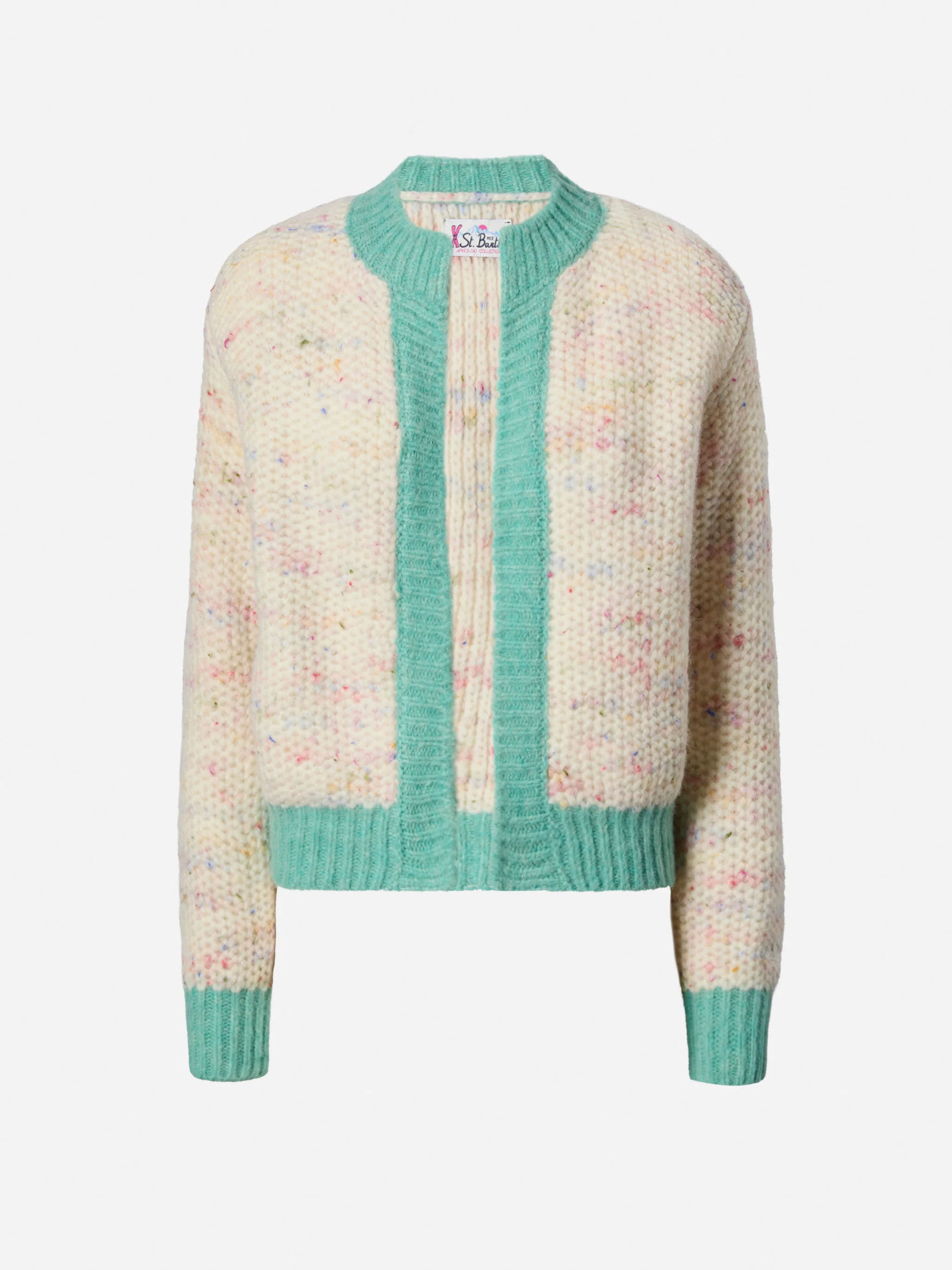 Cardigan Meribel in morbida maglia mélange - Image 5