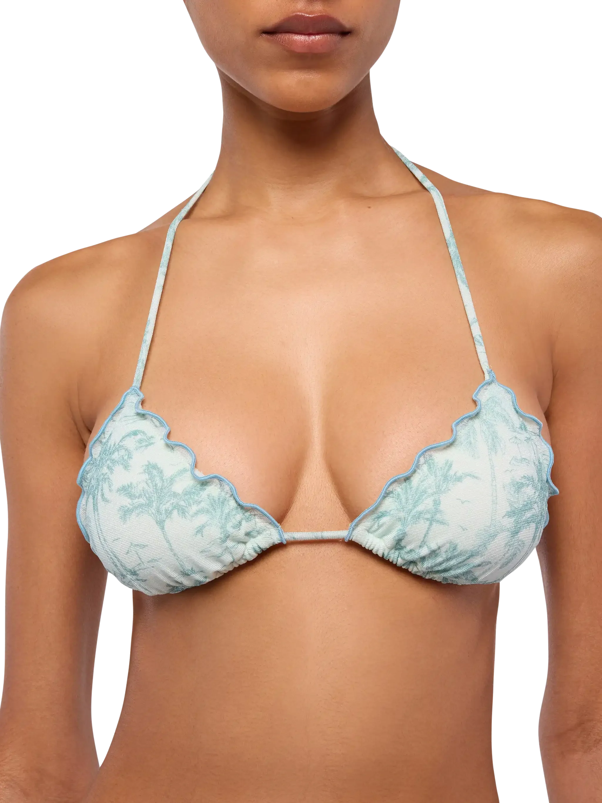 Bikini classico a triangolo lurex Sagittarius Miami con stampa toile de jouy - Image 6