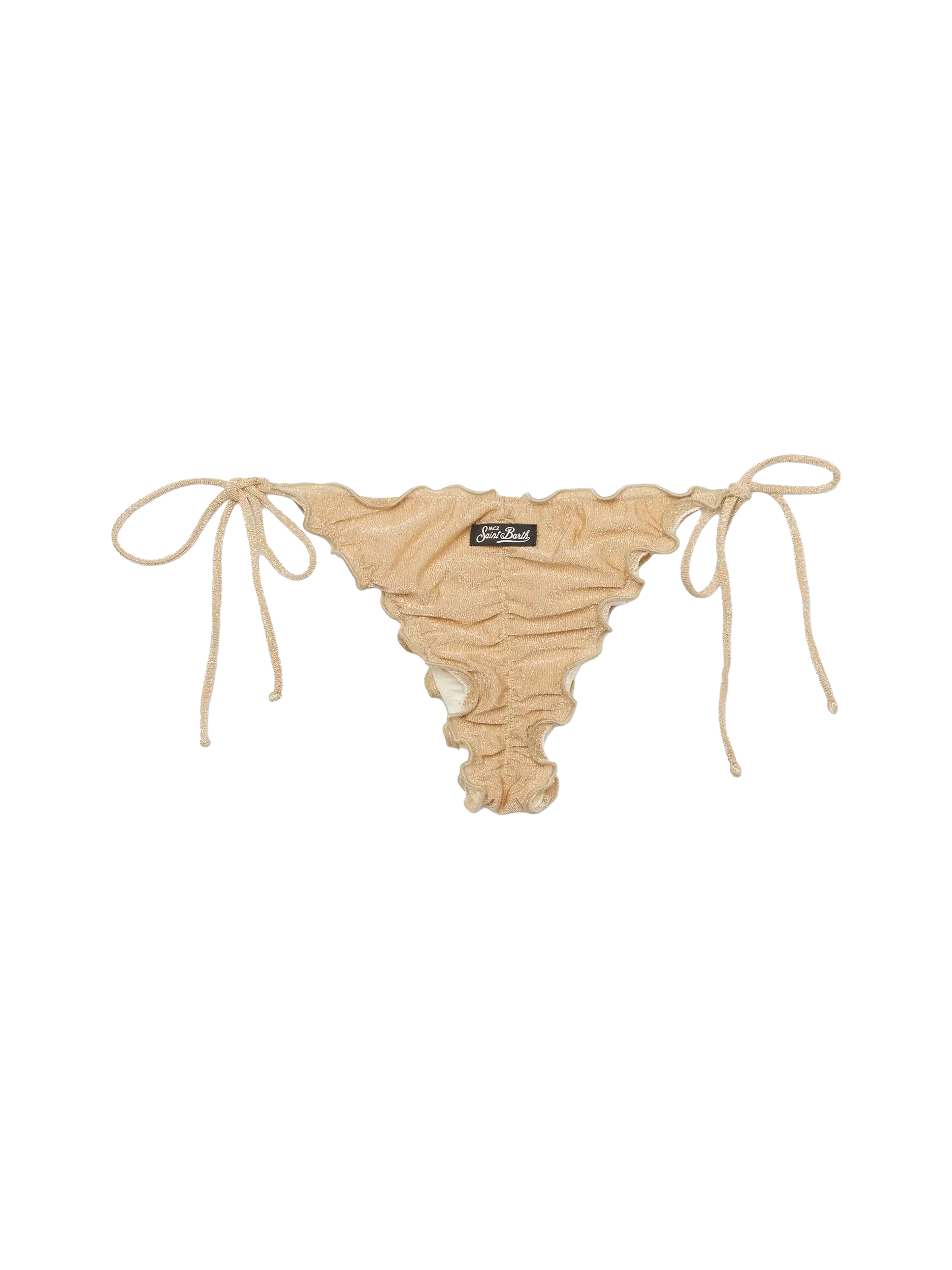 Slip mare Miami lurex oro e taglio sgambato - Image 2