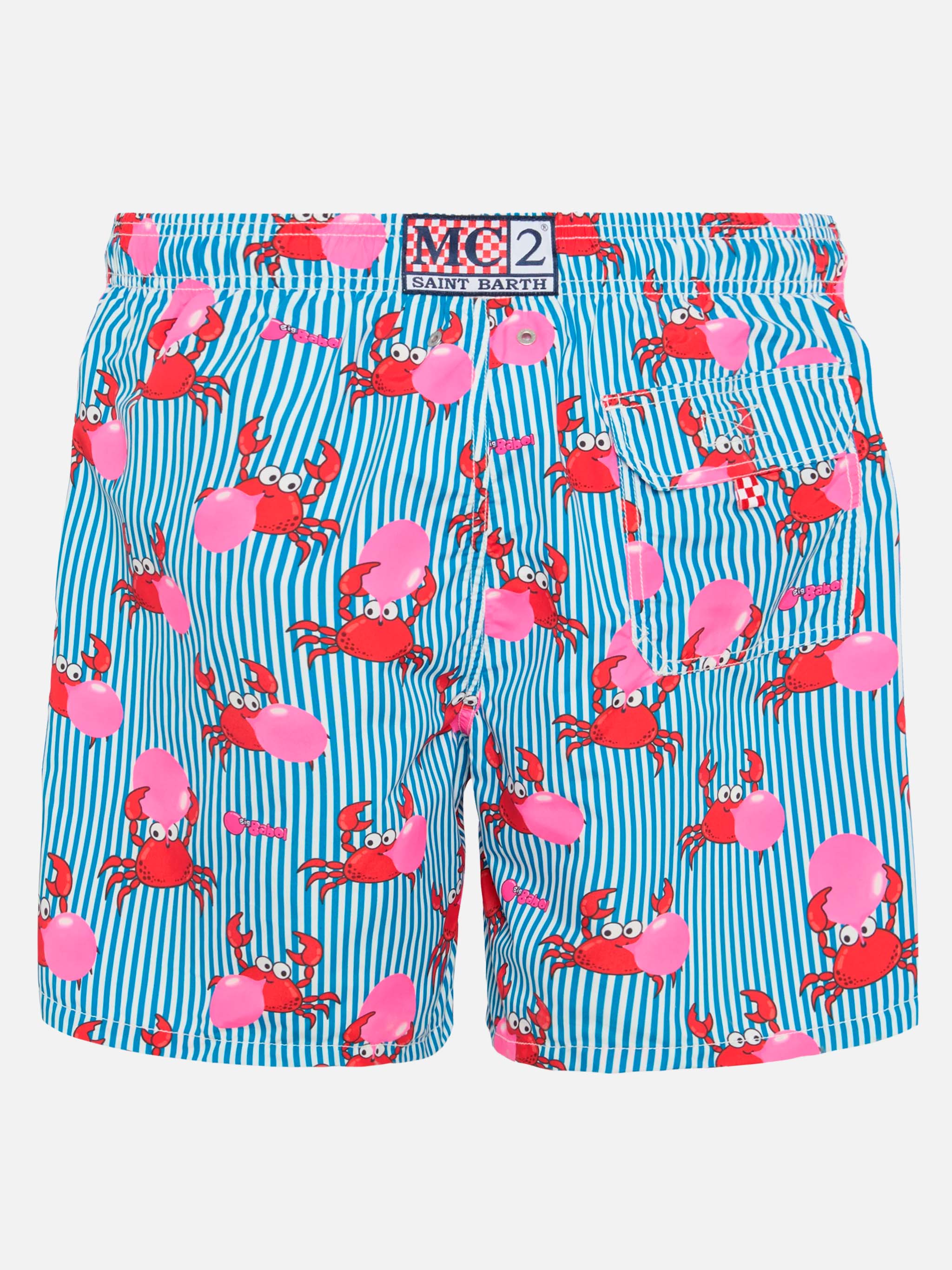 Costume mare lunghezza media Gustavia con stampa granchio Big Babol | BIG BABOL SPECIAL EDITION - Image 2