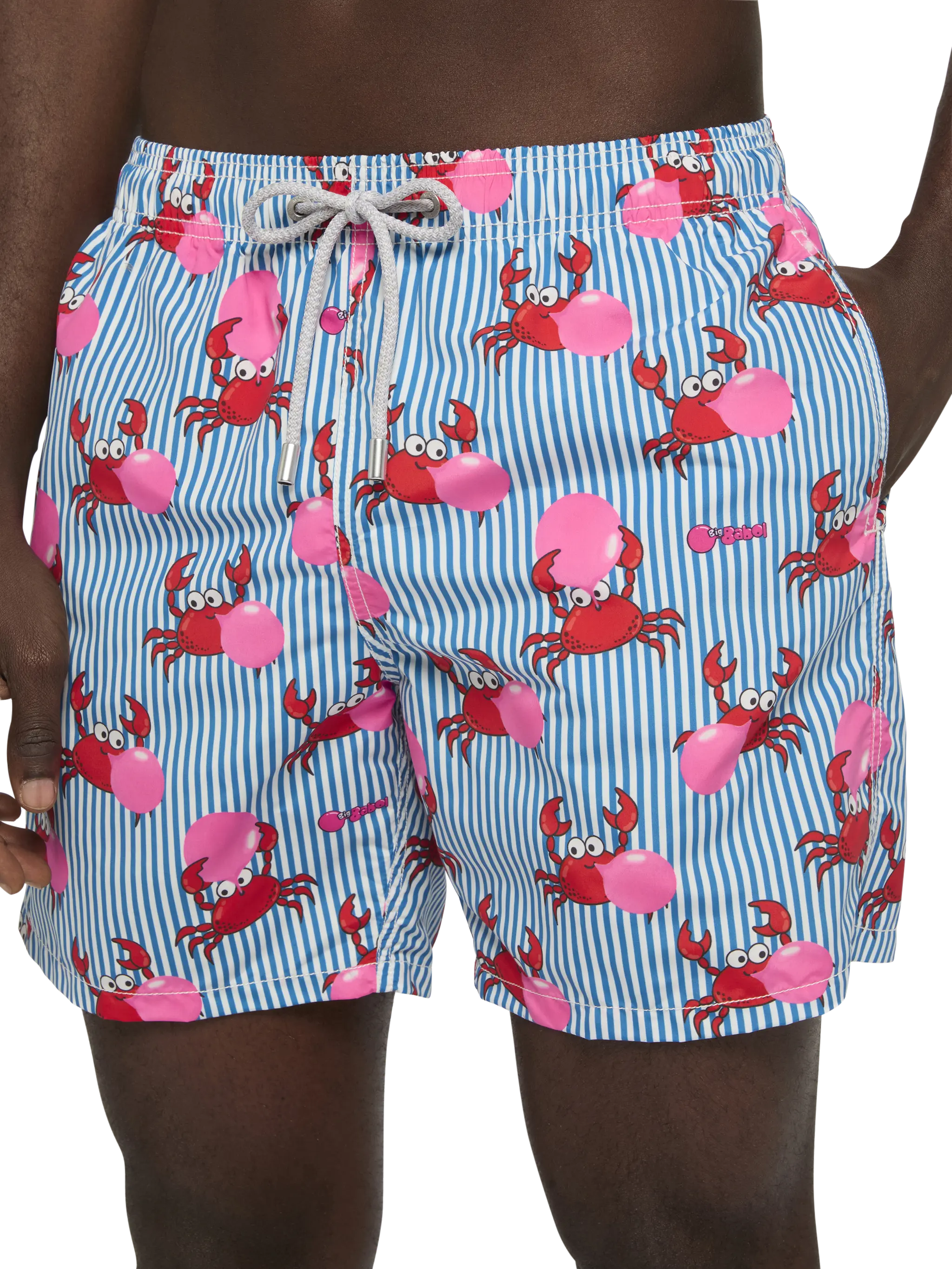 Costume mare lunghezza media Gustavia con stampa granchio Big Babol | BIG BABOL SPECIAL EDITION - Image 4