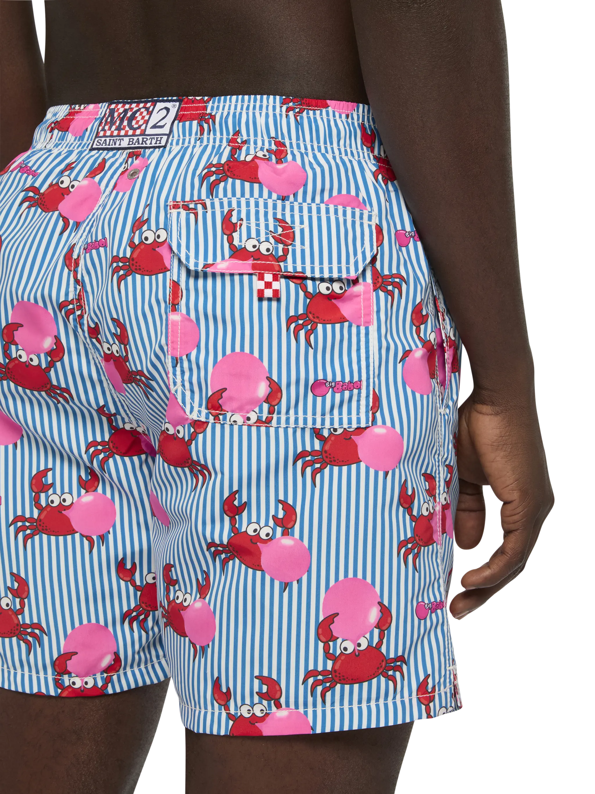 Costume mare lunghezza media Gustavia con stampa granchio Big Babol | BIG BABOL SPECIAL EDITION - Image 6