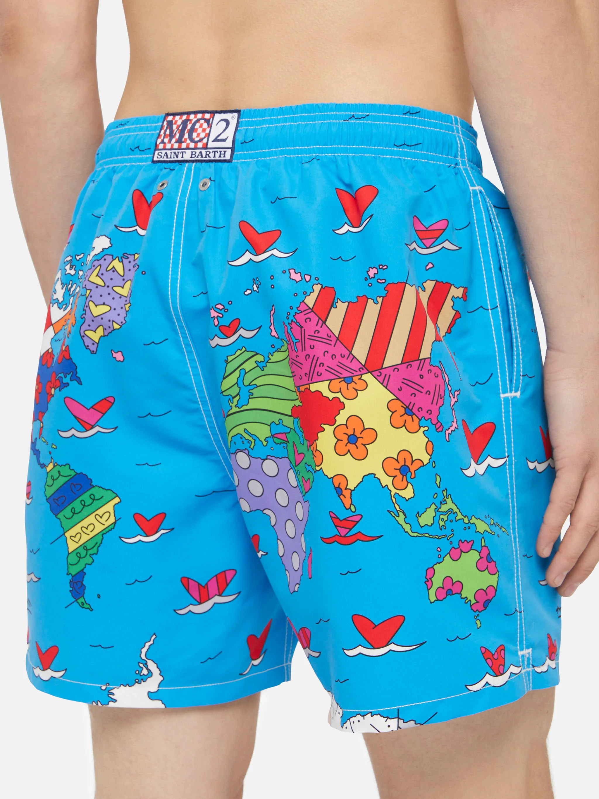 Costume mare lunghezza media Gustavia con stampa Britto World | BRITTO SPECIAL EDITION - Image 6