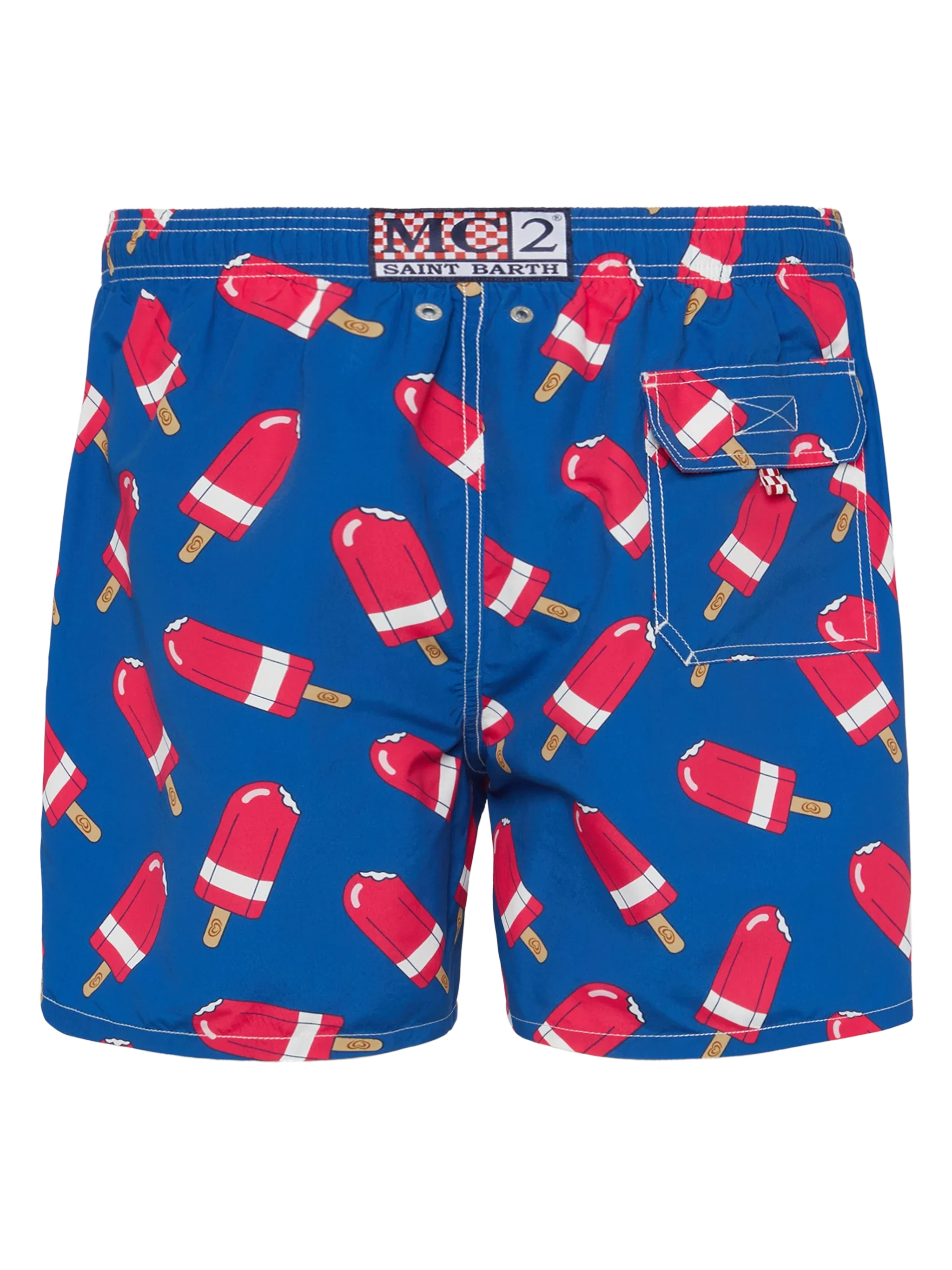 Costume mare lunghezza media Gustavia con stampa Fior di Fragola | ALGIDA SPECIAL EDITION - Image 2