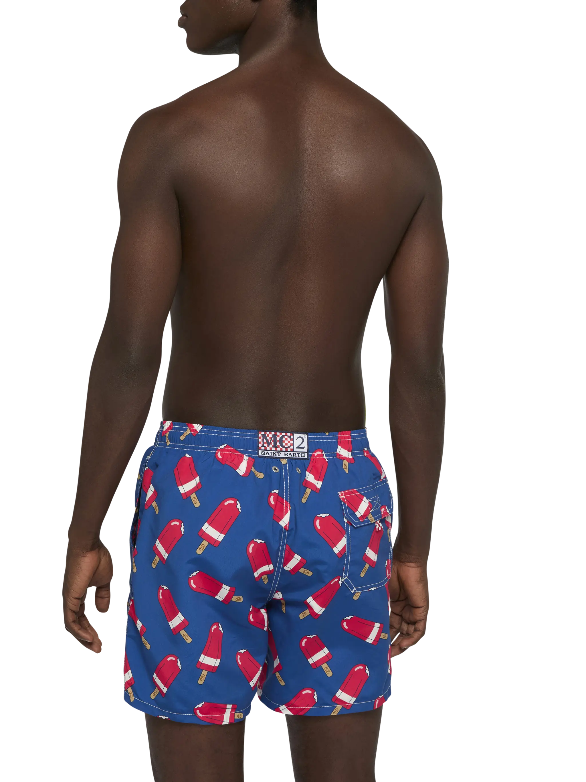Costume mare lunghezza media Gustavia con stampa Fior di Fragola | ALGIDA SPECIAL EDITION - Image 5