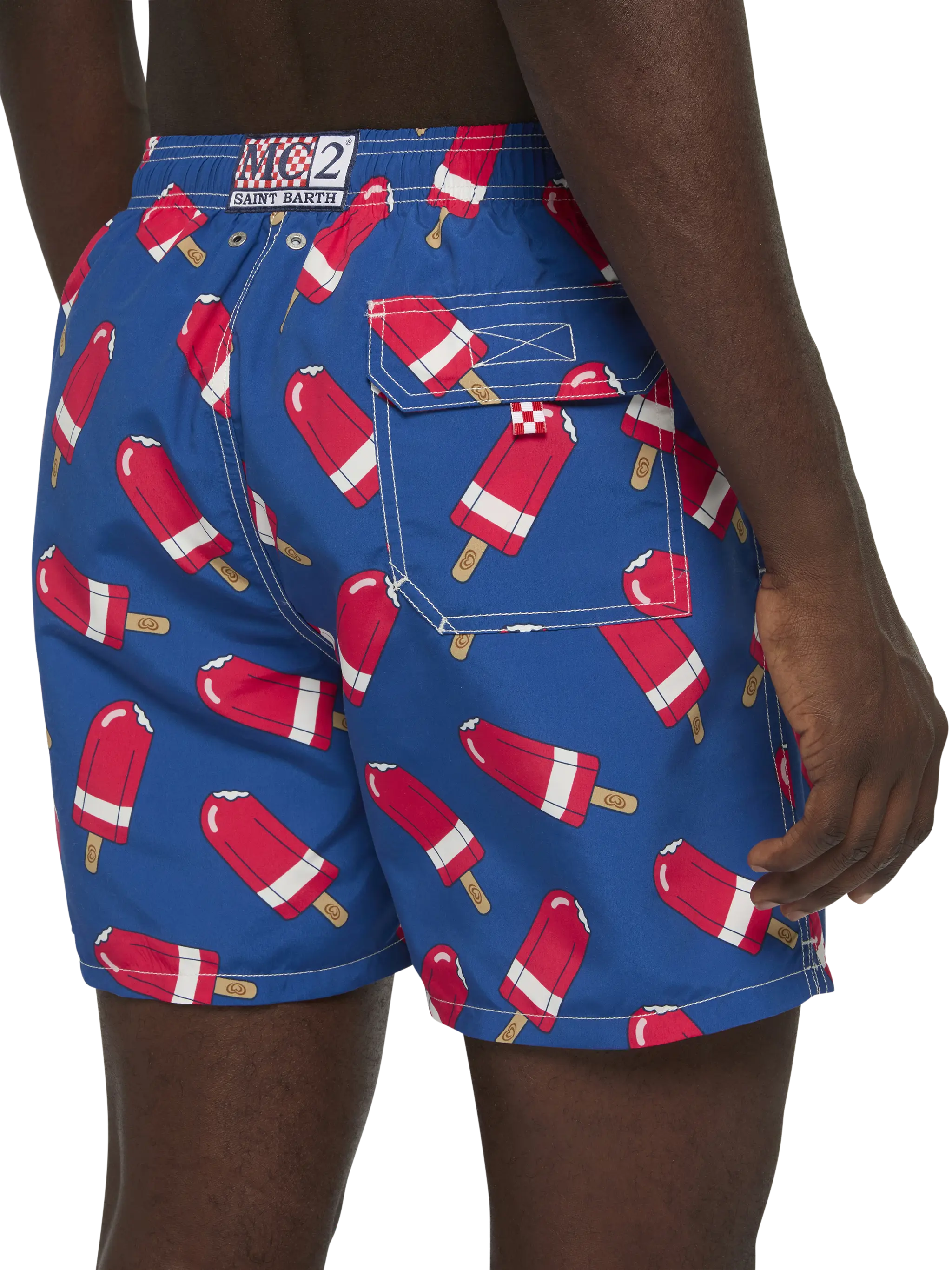 Costume mare lunghezza media Gustavia con stampa Fior di Fragola | ALGIDA SPECIAL EDITION - Image 6