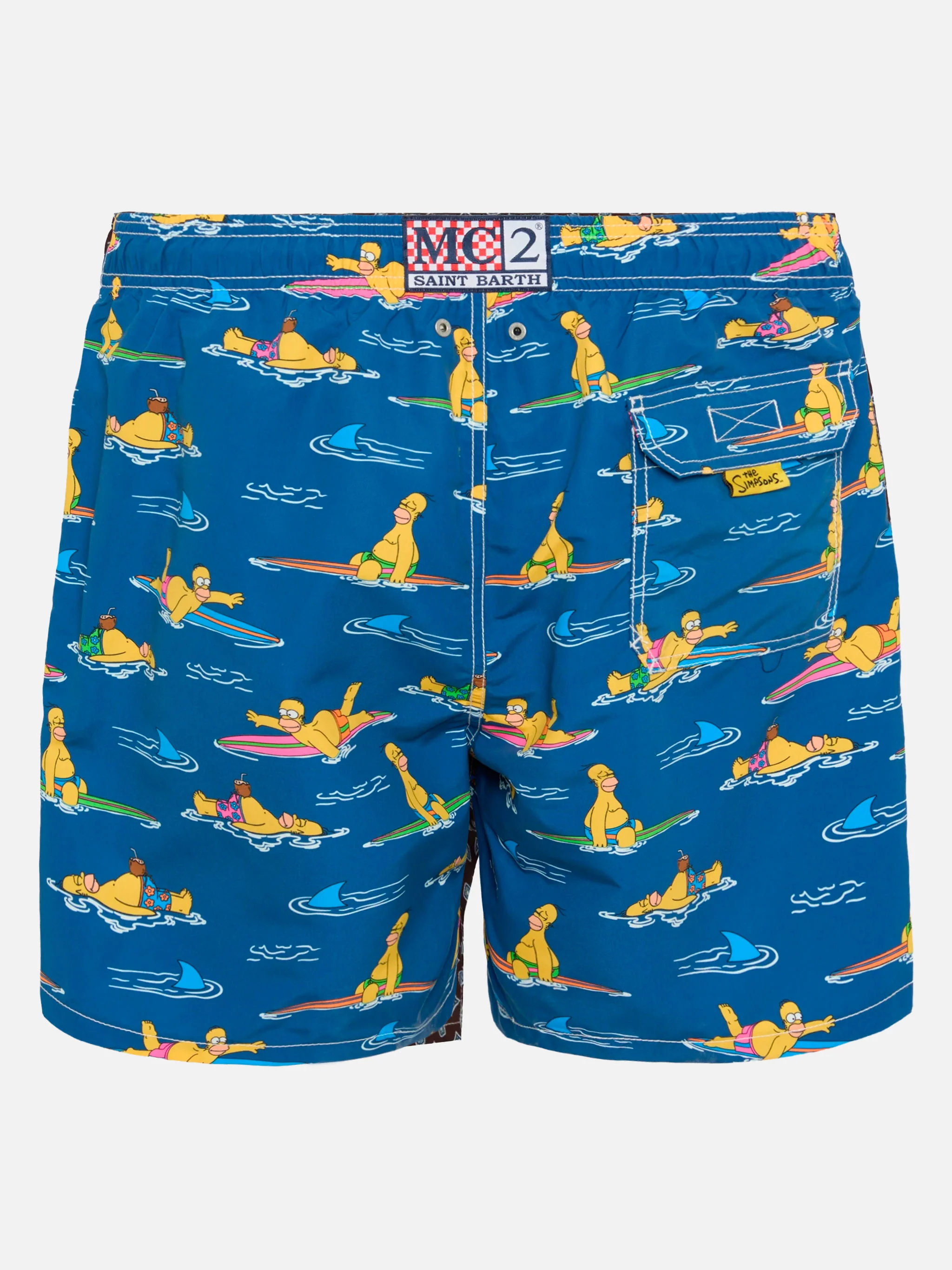 Costume mare lunghezza media Gustavia con stampa Homer Simpson | SIMPSON SPECIAL EDITION - Image 2