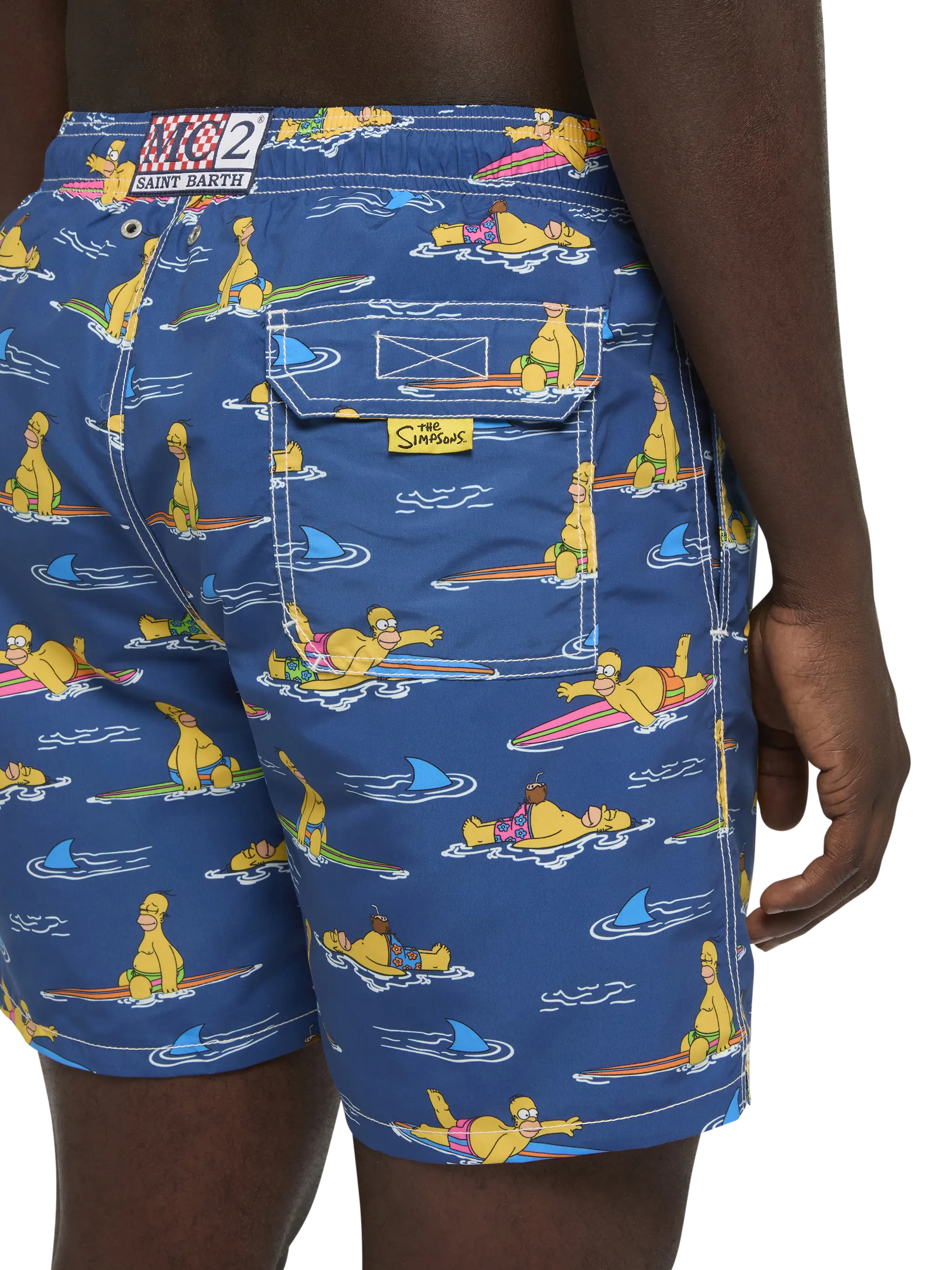 Costume mare lunghezza media Gustavia con stampa Homer Simpson | SIMPSON SPECIAL EDITION - Image 6