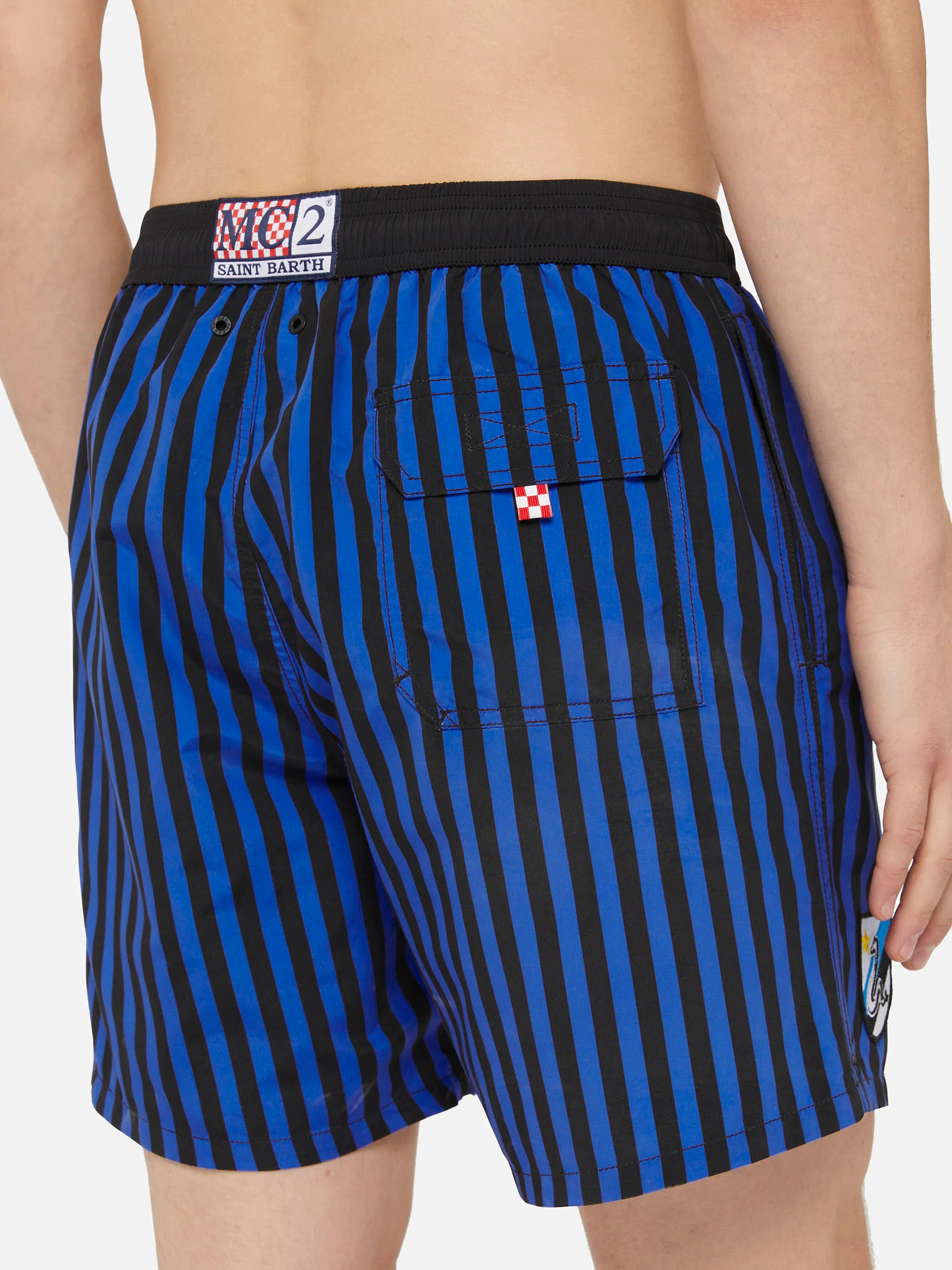 Costume mare lunghezza media Gustavia con patch heritage | INTER FC SPECIAL EDITION - Image 6
