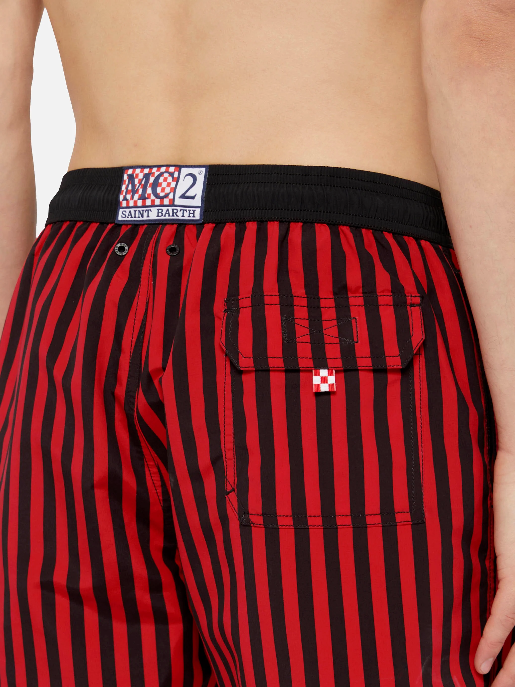 Costume mare lunghezza media Gustavia con stampa Milan | AC MILAN SPECIAL EDITION - Image 6