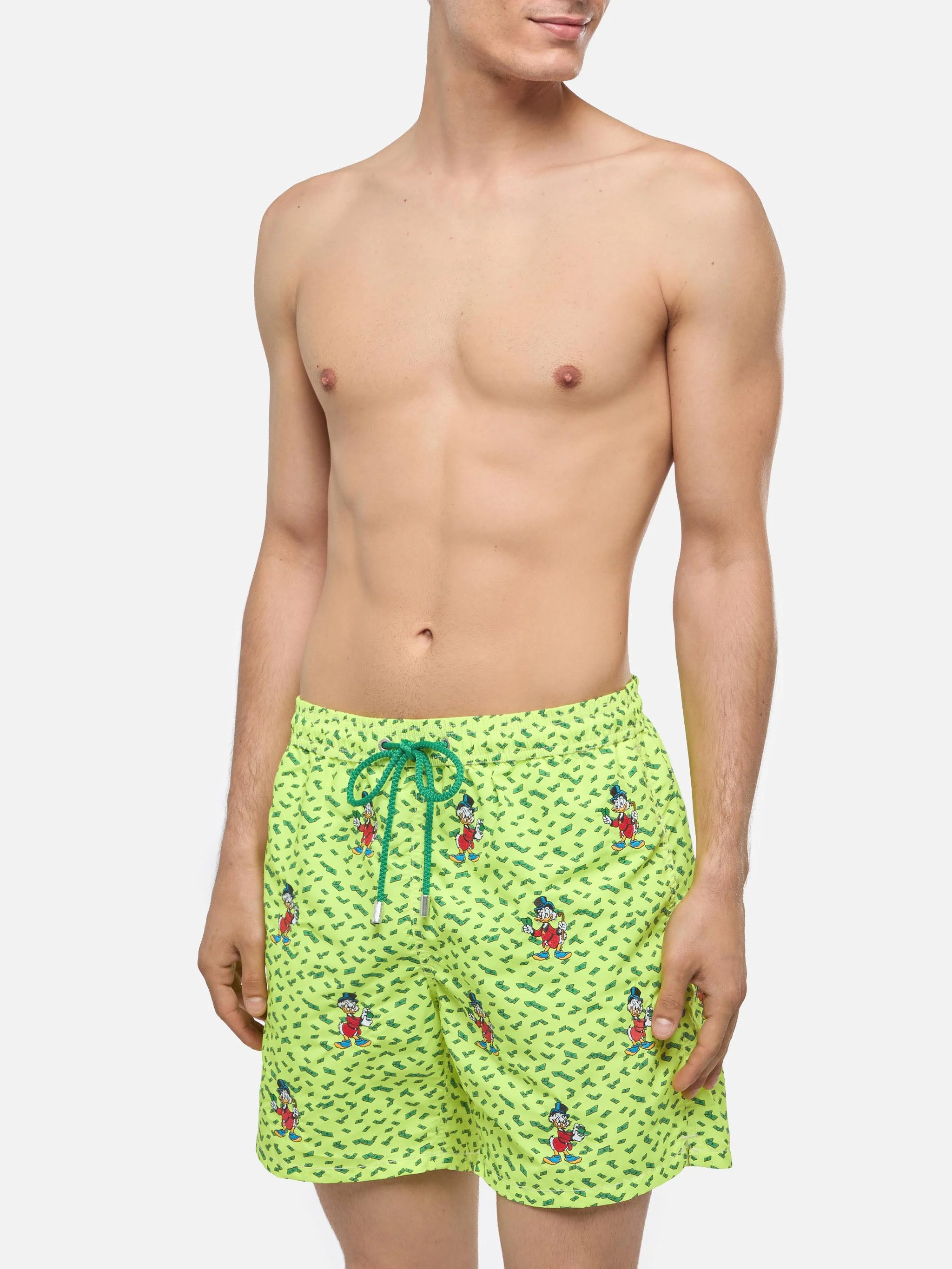 Costume mare lunghezza media Gustavia a righe con ricamo Zio Paperone | DISNEY® SPECIAL EDITION - Image 3