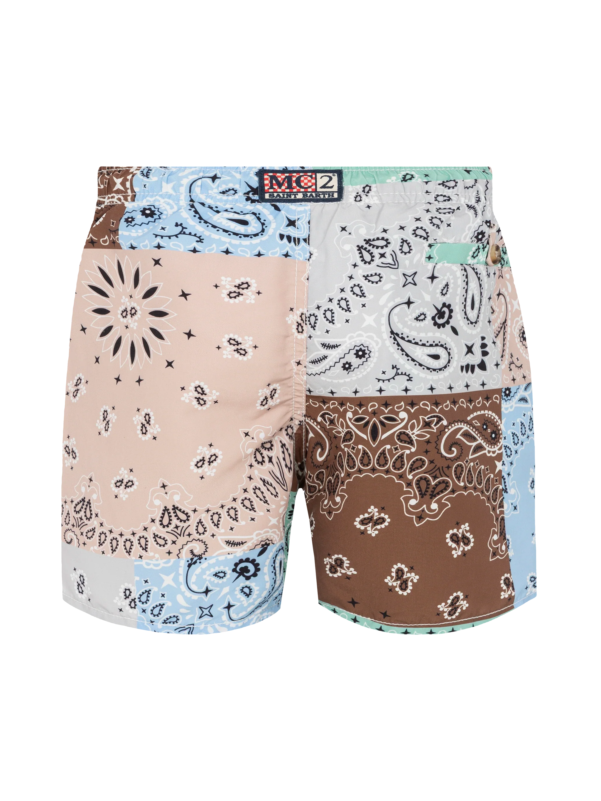 Costume mare Caprese Jr lumghezza media con stampa patch bandana - Image 2