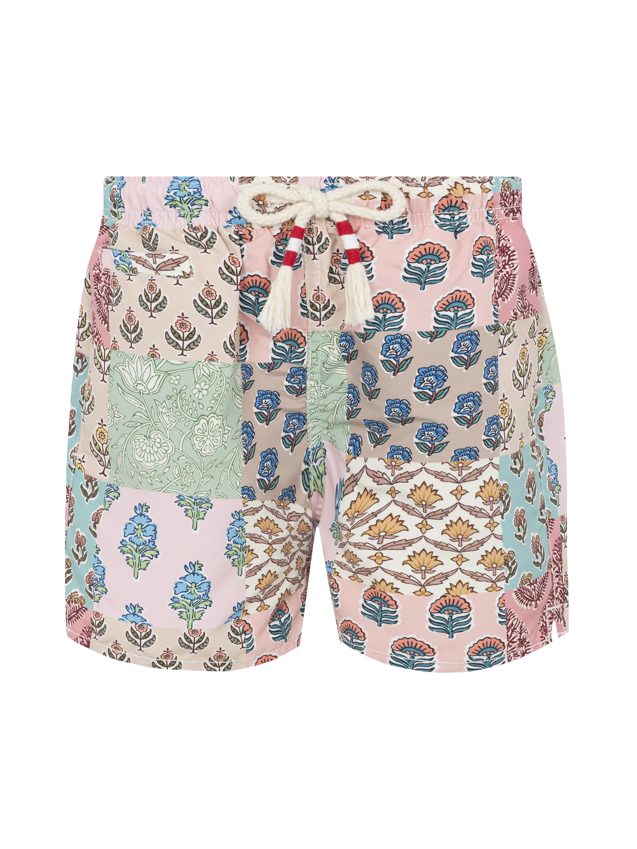 Costume mare Caprese Jr lunghezza media con stampa patch fiori