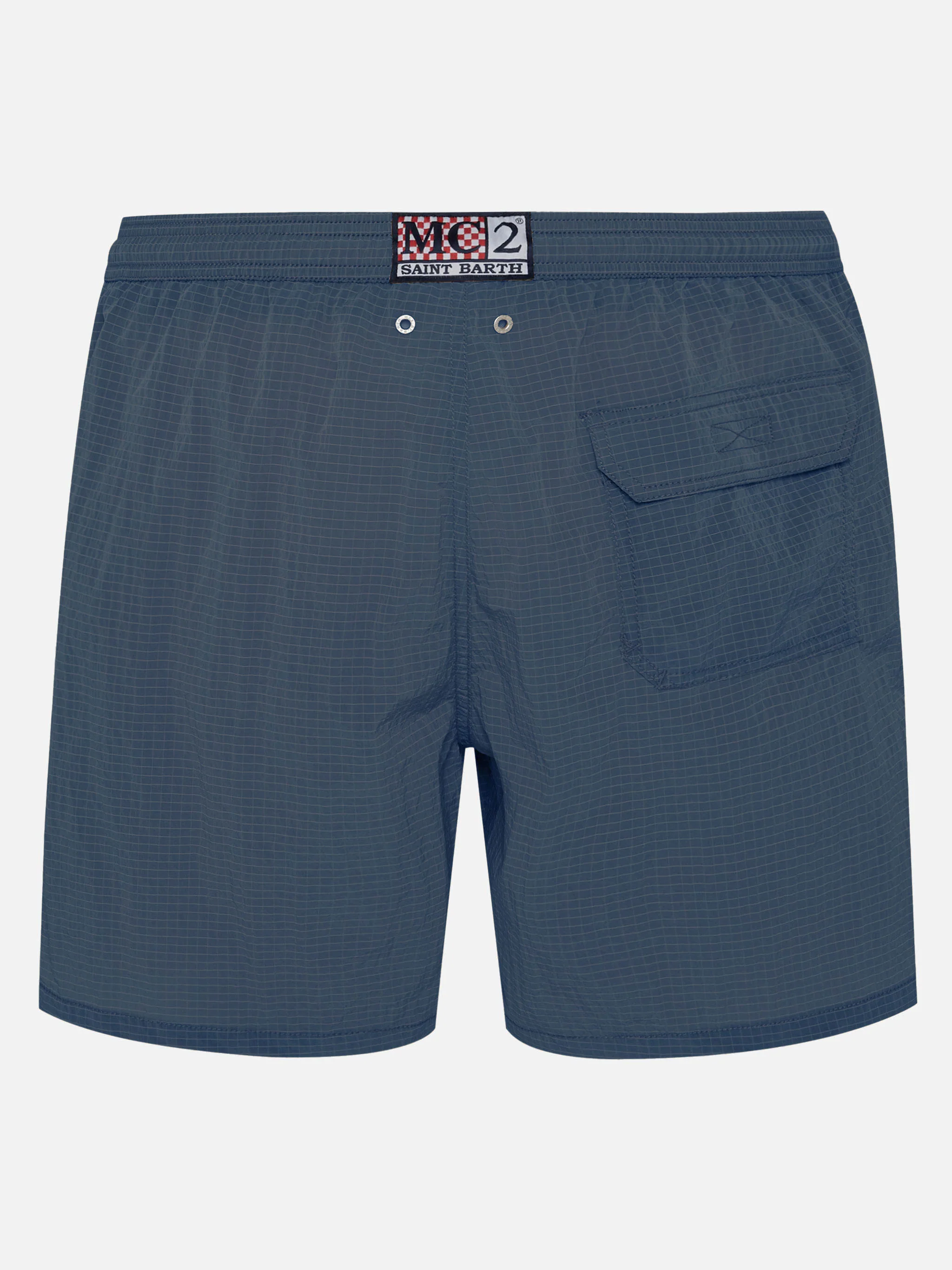 Costume da bagno Katch lunghezza media in tessuto ripstop blu navy - Image 2