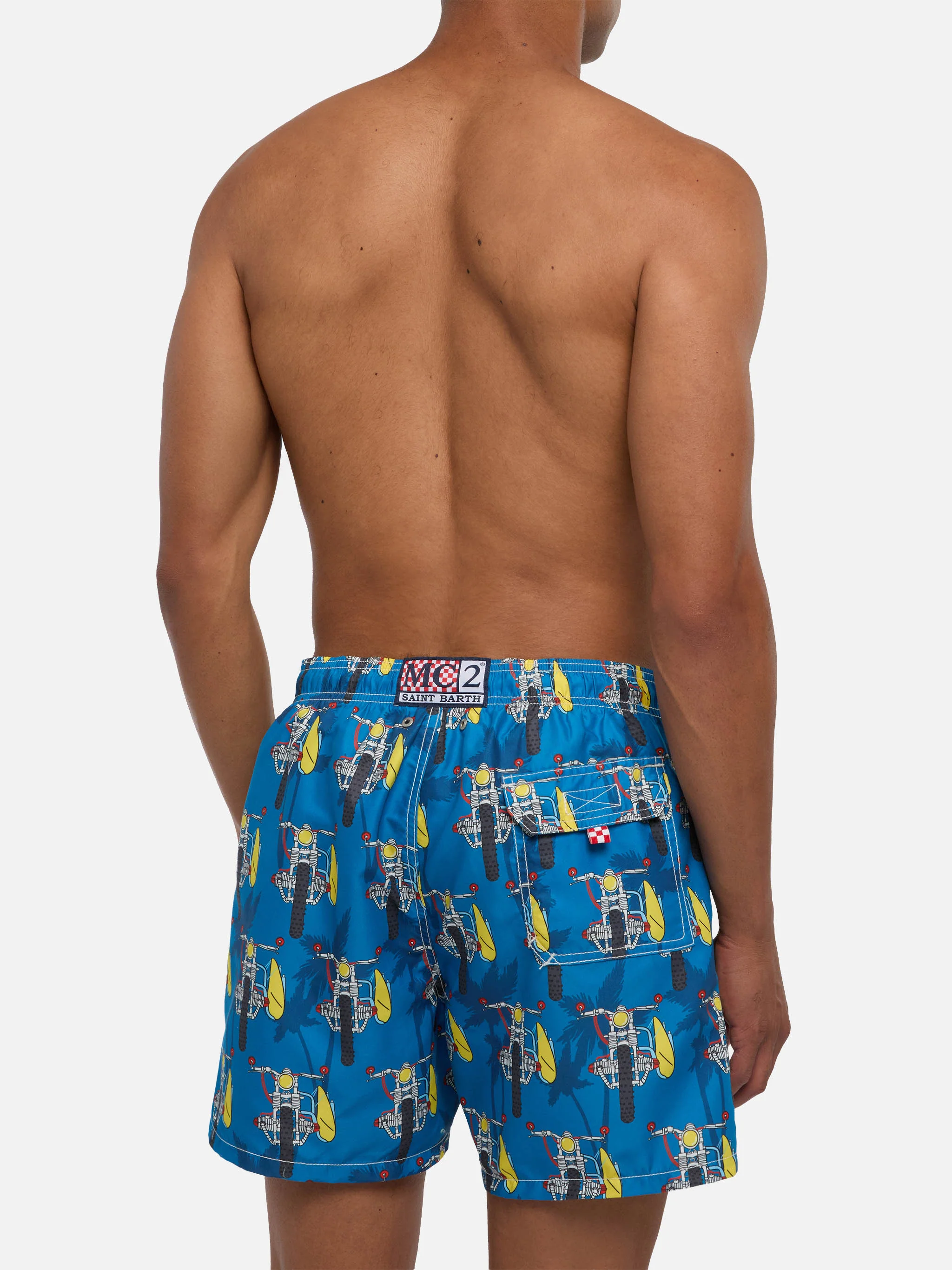 Costume da bagno di media lunghezza con moto da surf - Image 5