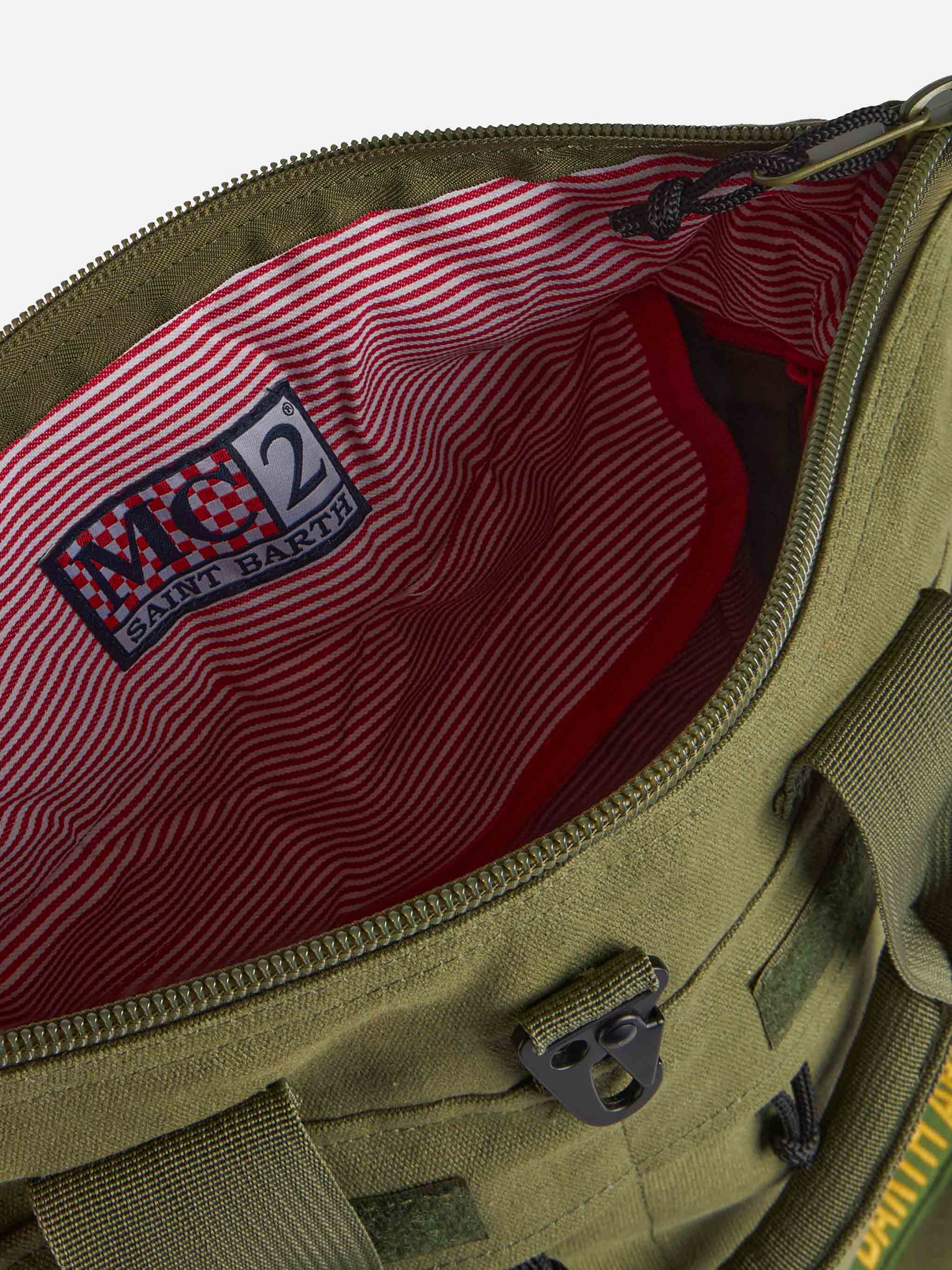Zaino in tela verde militare - Image 5