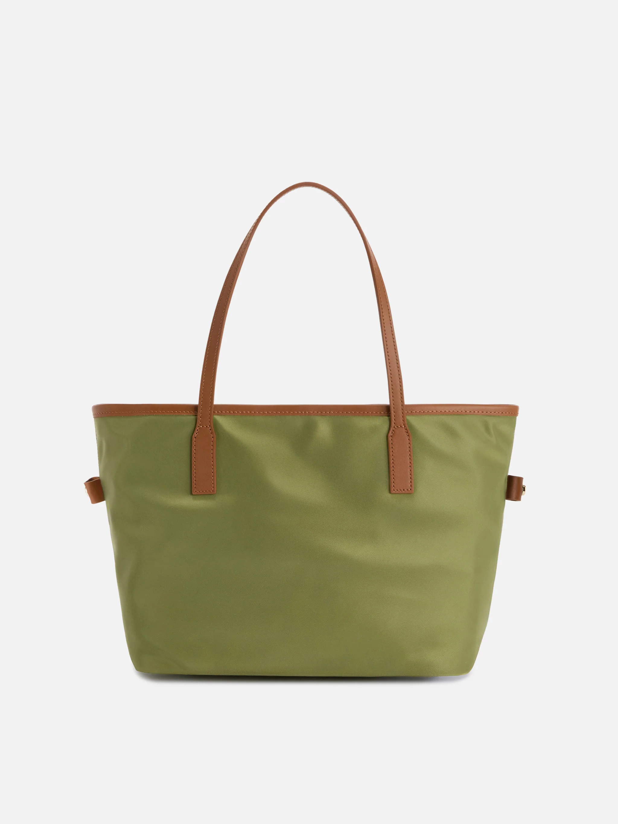 Borsa City medium in nylon verde militare - Image 4