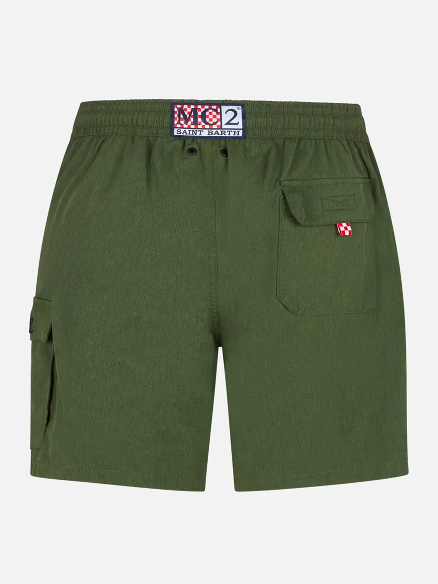 Costume mare Comfort elasticizzato verde militare - Image 2