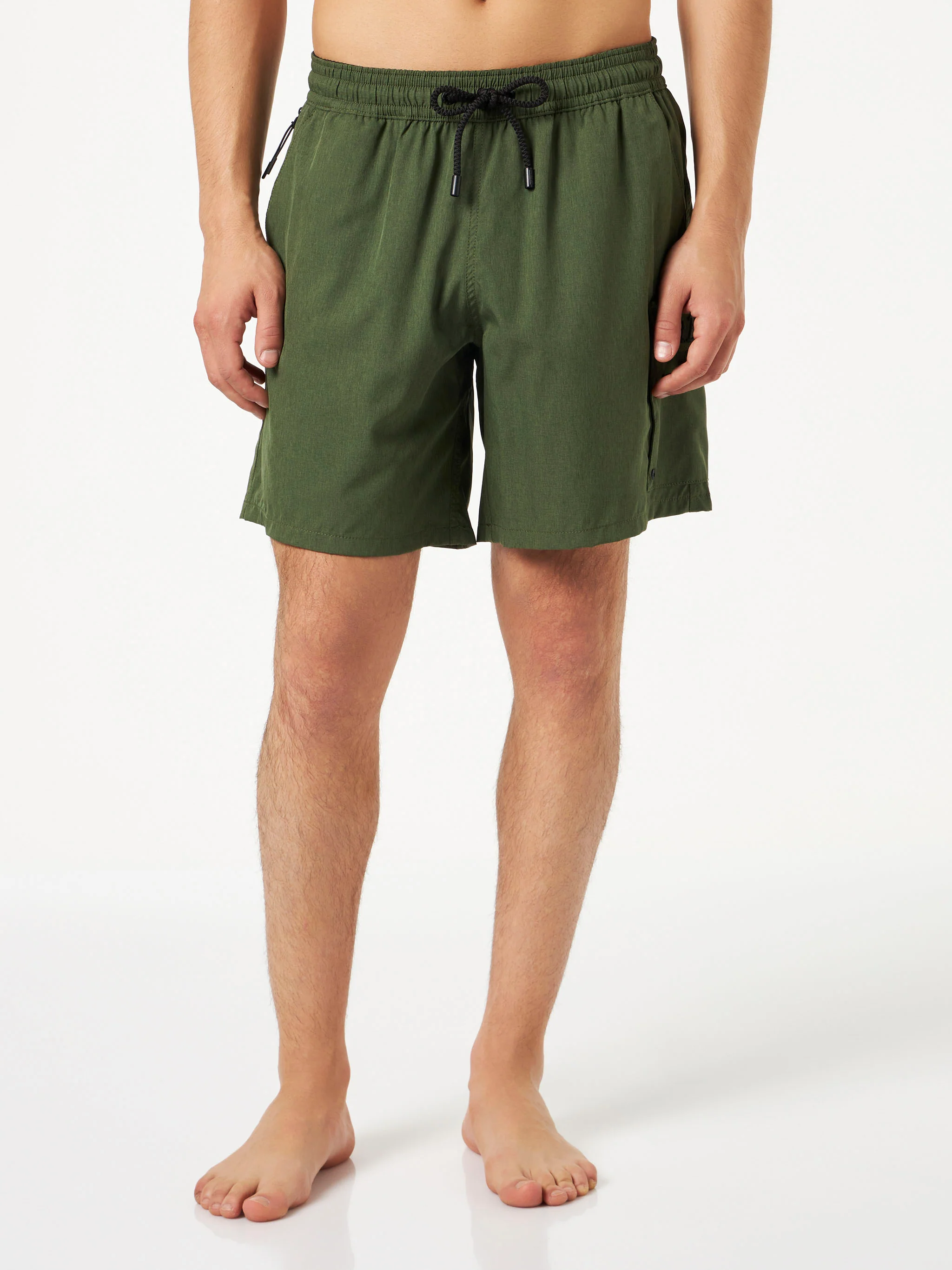 Costume mare Comfort elasticizzato verde militare - Image 3