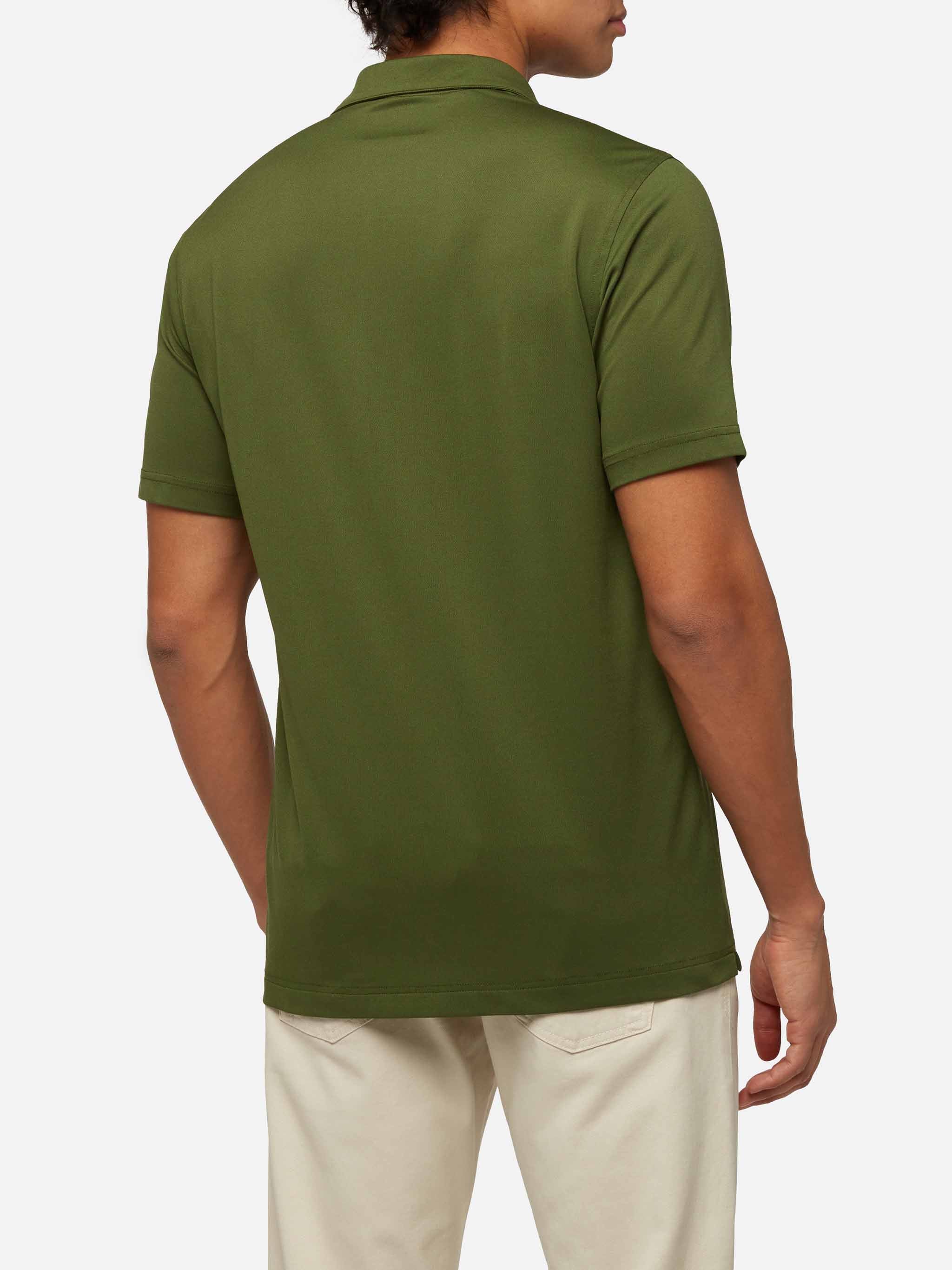 Polo in piquet tecnico verde militare Camber - Image 3