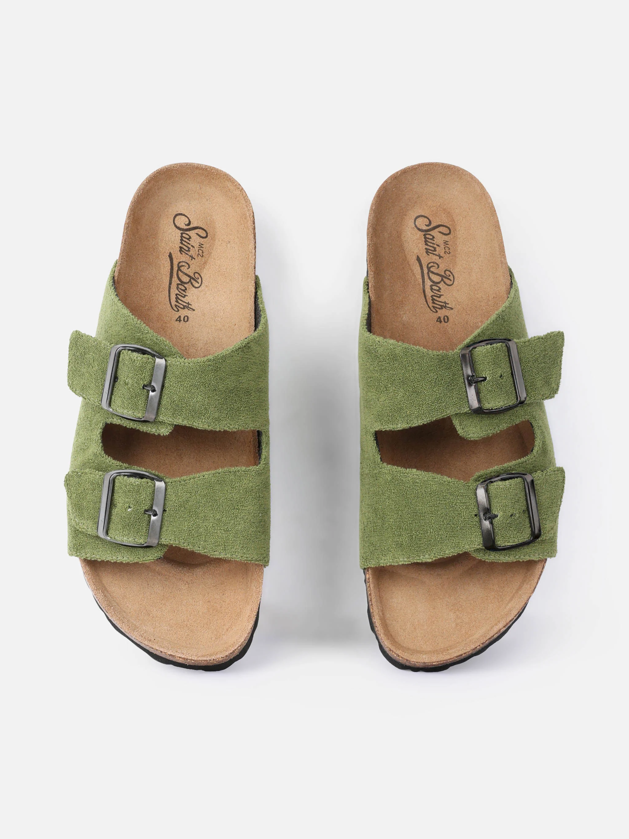 Sandali da uomo in spugna verde militare - Image 2