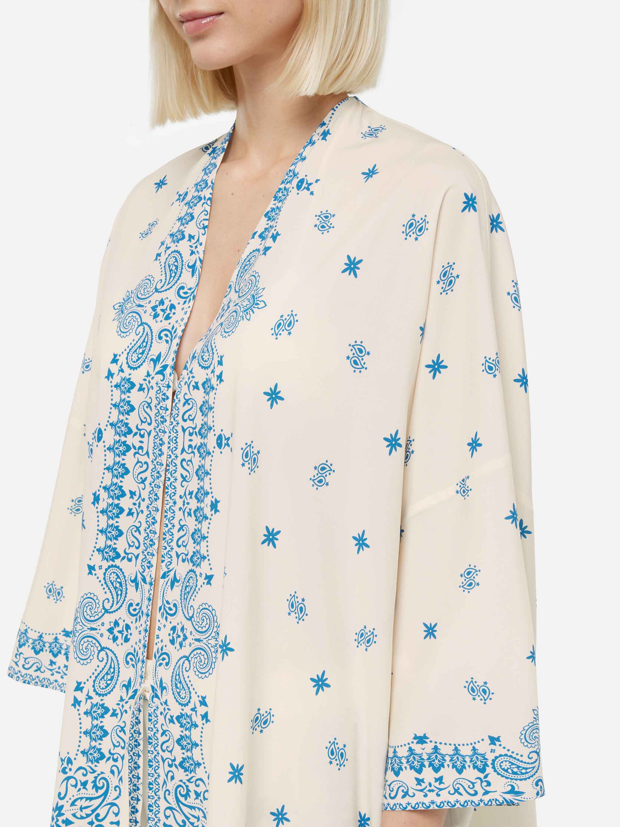 Giacca kimono con stampa bandana piazzata Milos - Image 2