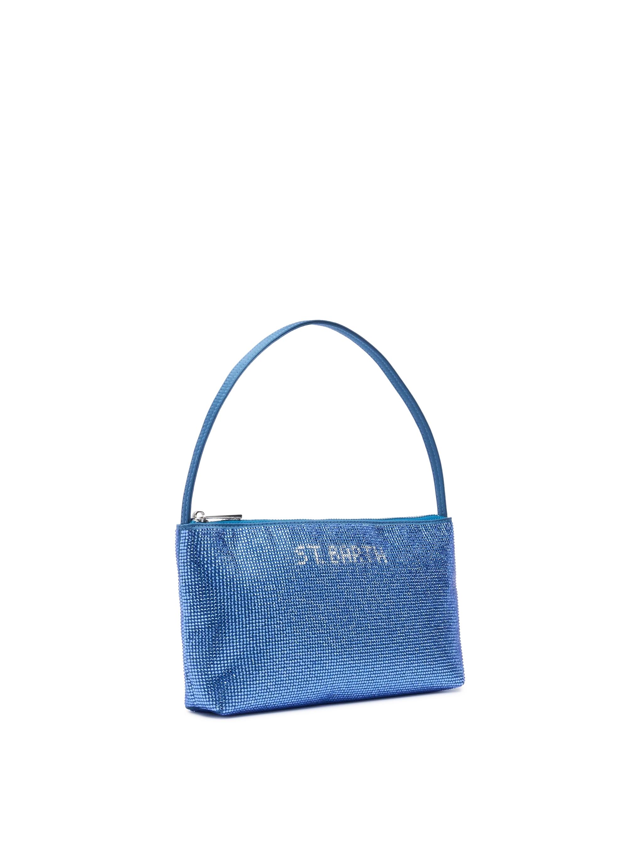 Mini Bag Strassy con strass blu avio - Image 3